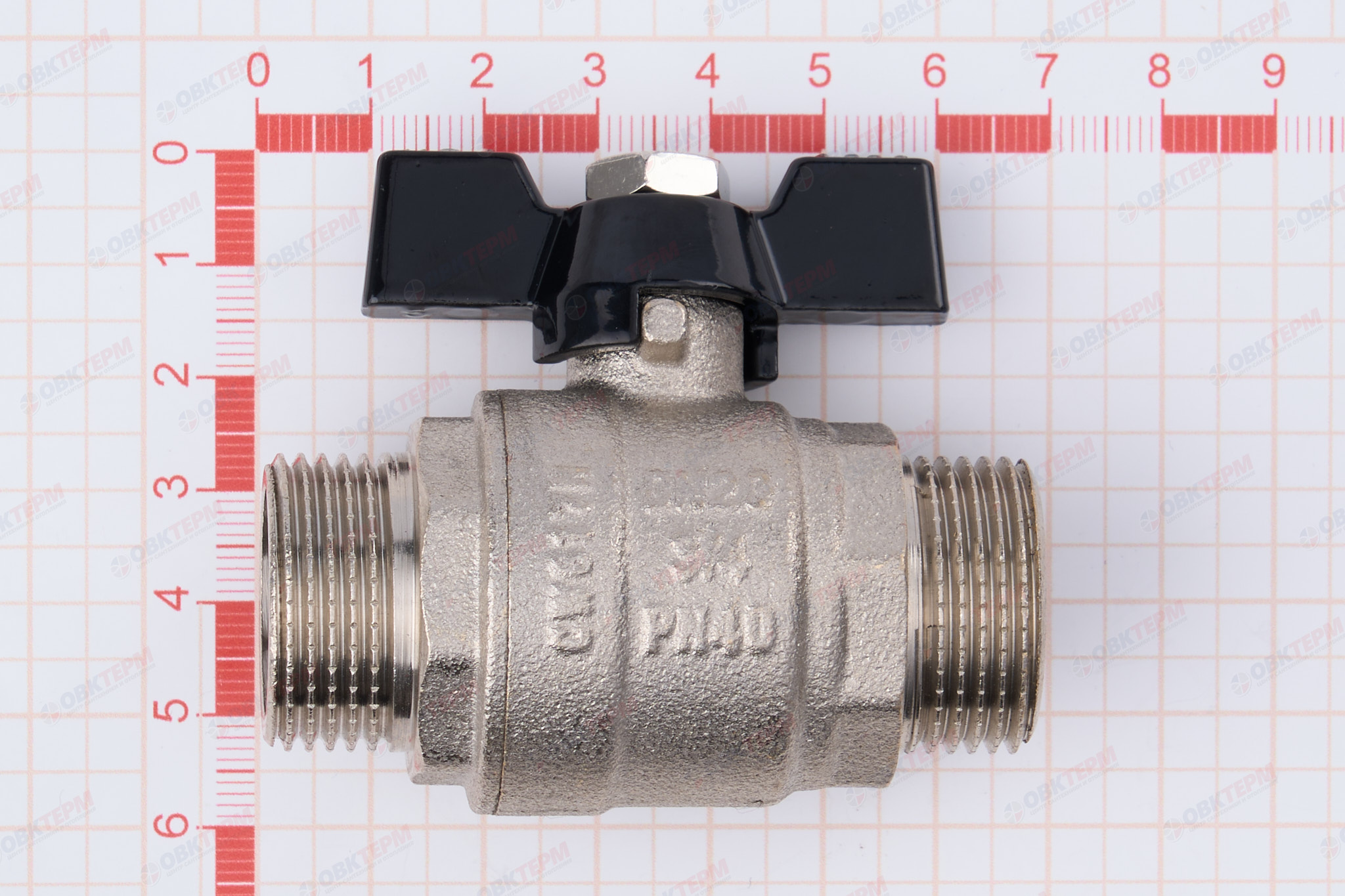 Кран шаровый     TIM      3/4" НН   бабочка   (12шт/48ящ) - миниатюра №6