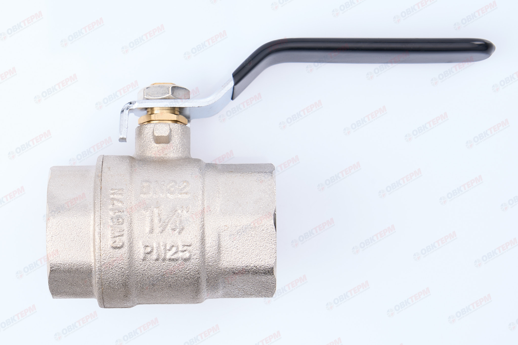Кран шаровый     TIM    1 1/4" ВВ   ручка   (5шт/20ящ) - Изображение №1
