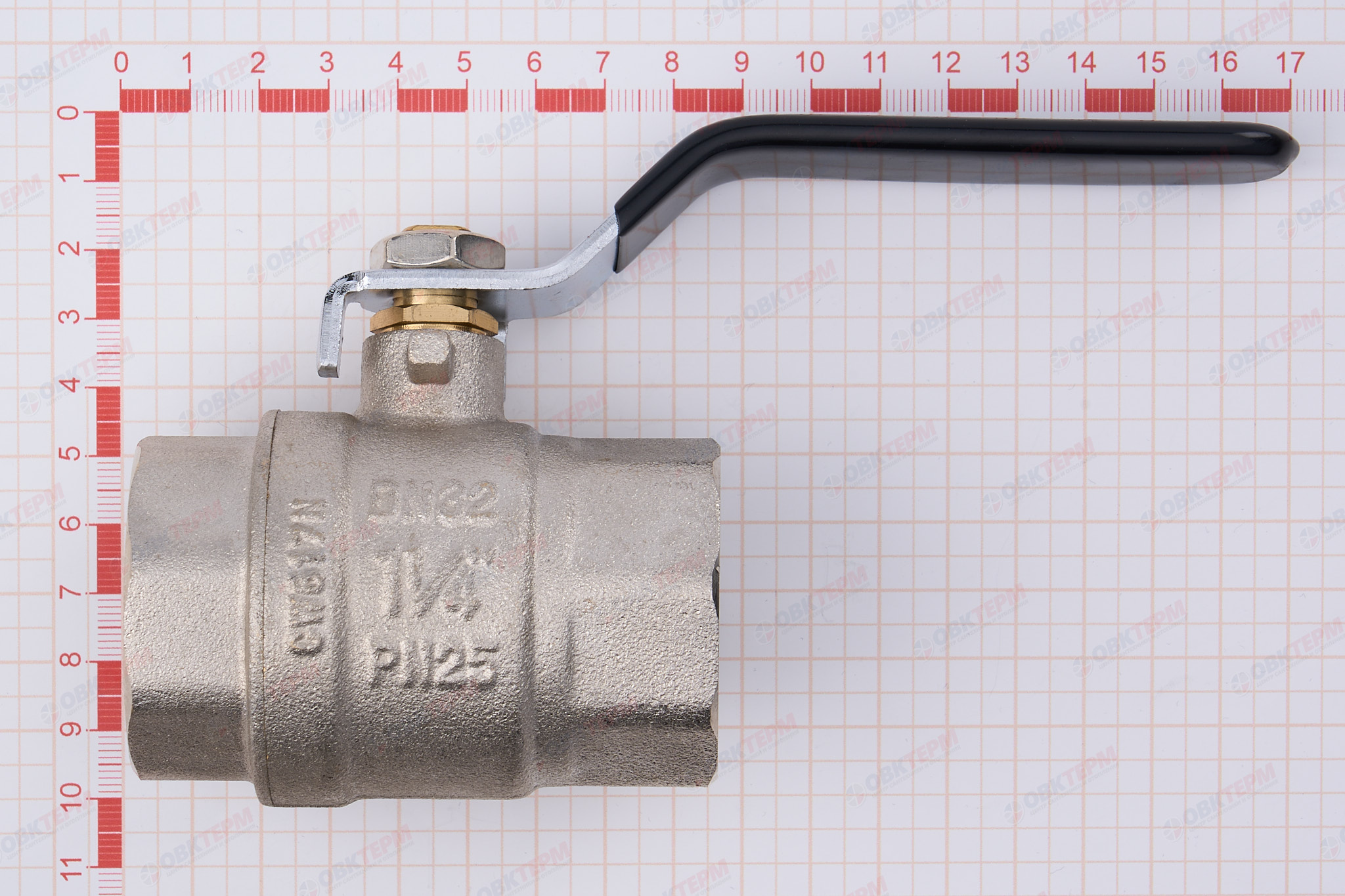 Кран шаровый     TIM    1 1/4" ВВ   ручка   (5шт/20ящ) - миниатюра №6