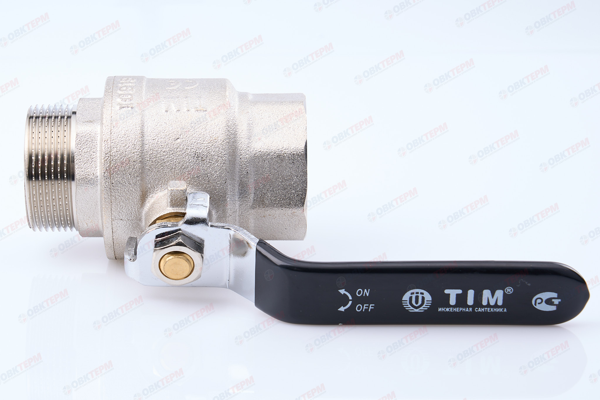Кран шаровый     TIM   1 1/2"  ВН  ручка   (2шт/8ящ) - миниатюра №4