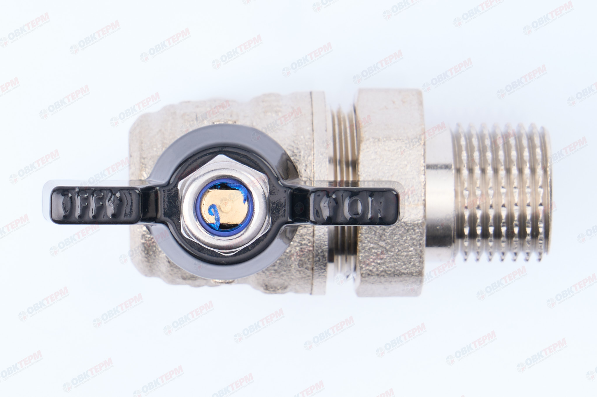 Кран шаровый с американкой    TIM      1/2"  угловой   (18шт/72ящ) - миниатюра №6