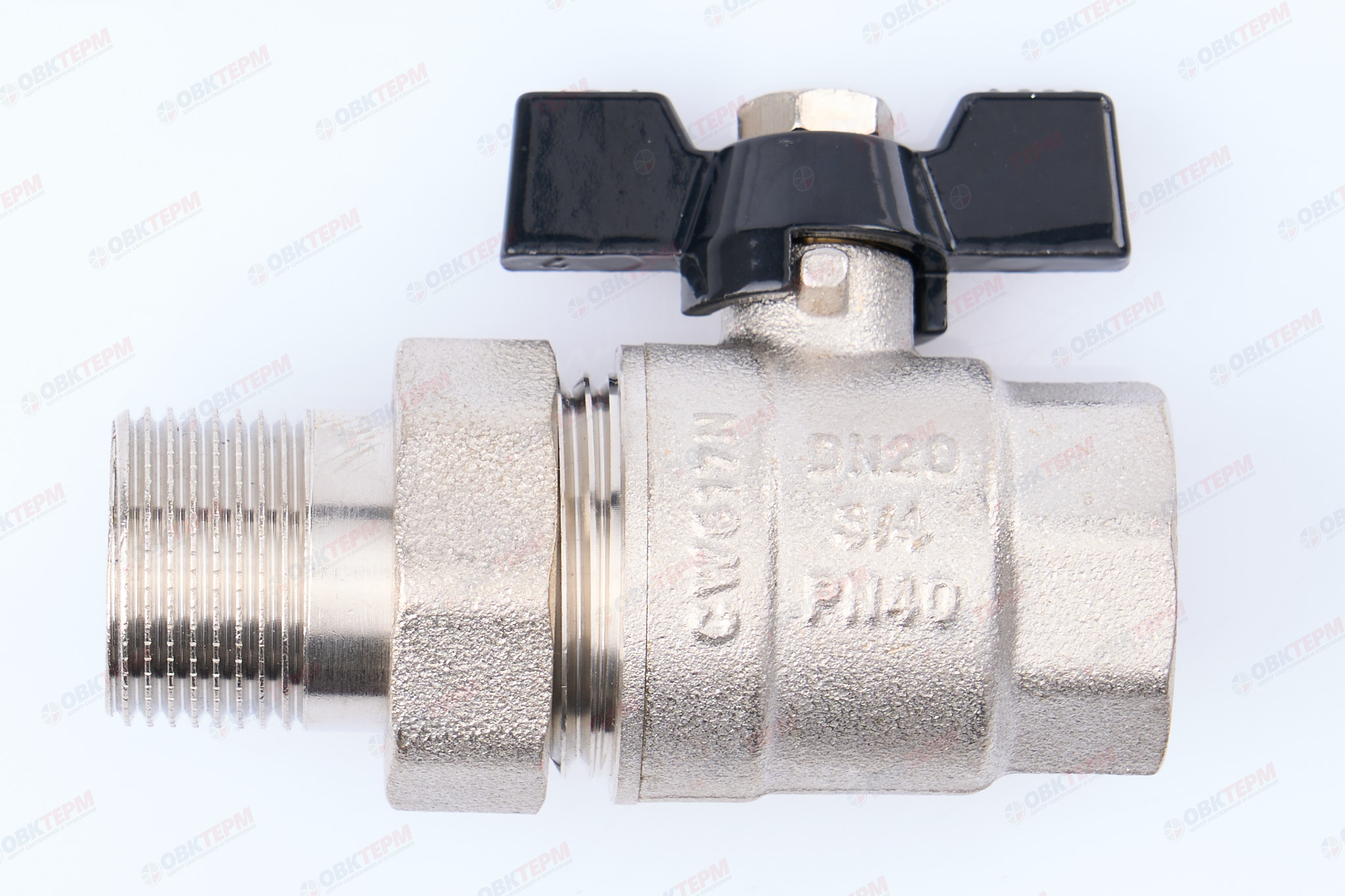 Кран шаровый с американкой    TIM      3/4"   (12шт/48ящ) - Изображение №1
