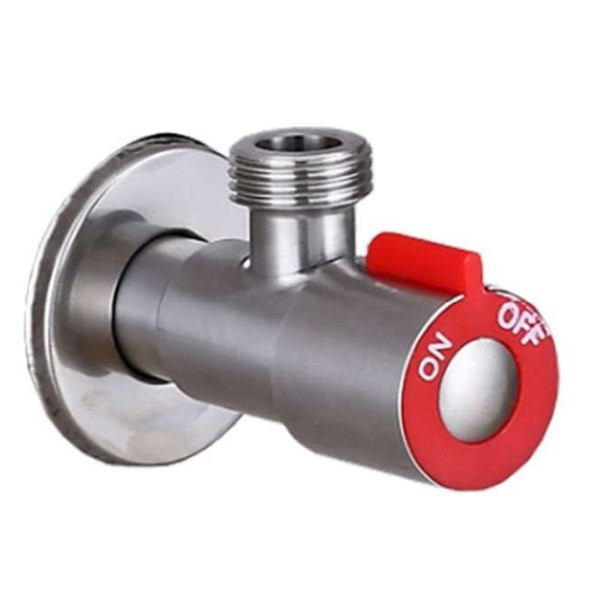 ZERIX LR70507H Кран для подкл. сантехприб. НЕРЖ (красный) 1/2"*1/2" (100 шт/ящ) - Изображение №1