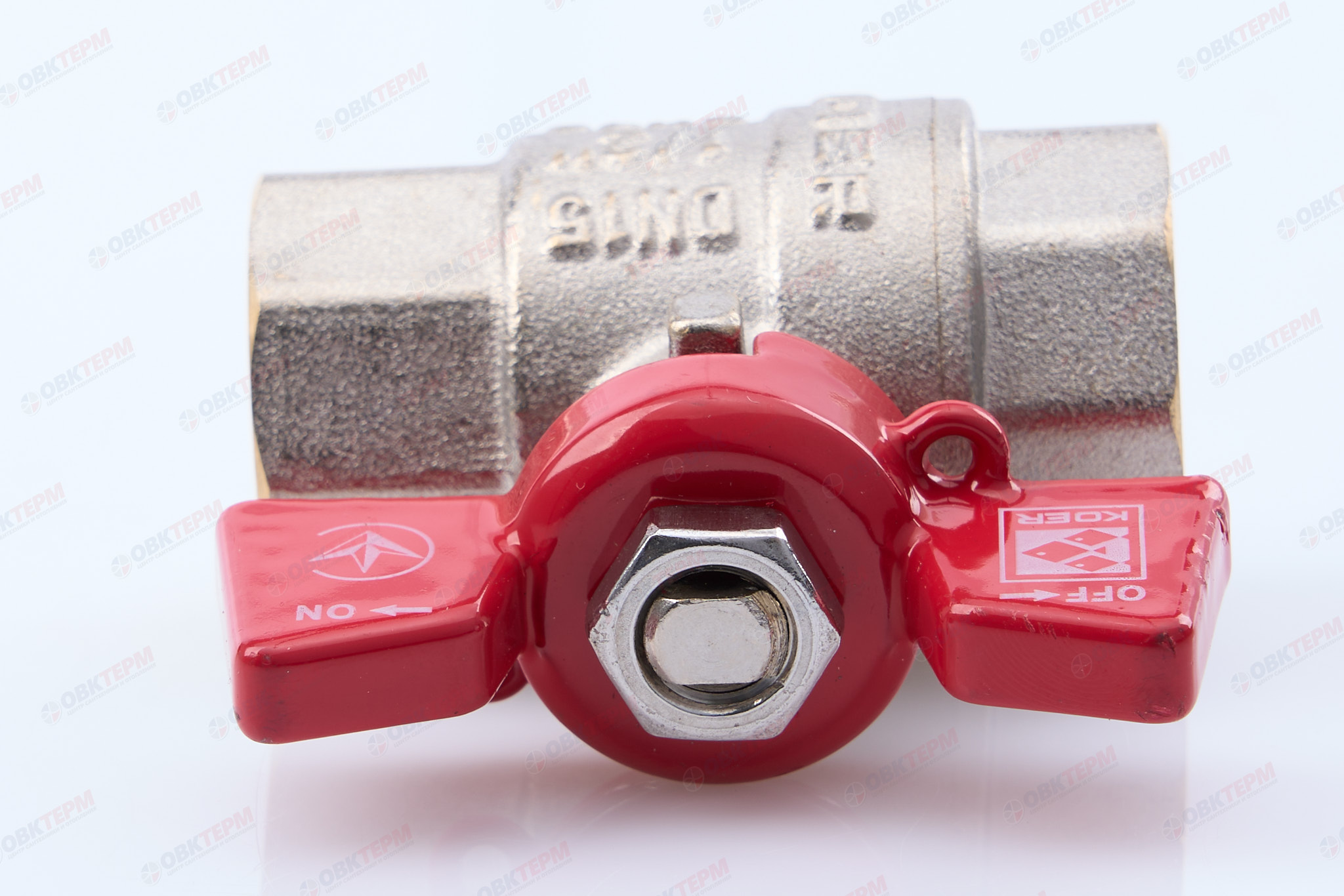 Кран шаровый    KOER     1/2" ВВ   бабочка   усиленный  (96/24 шт) - Изображение №4
