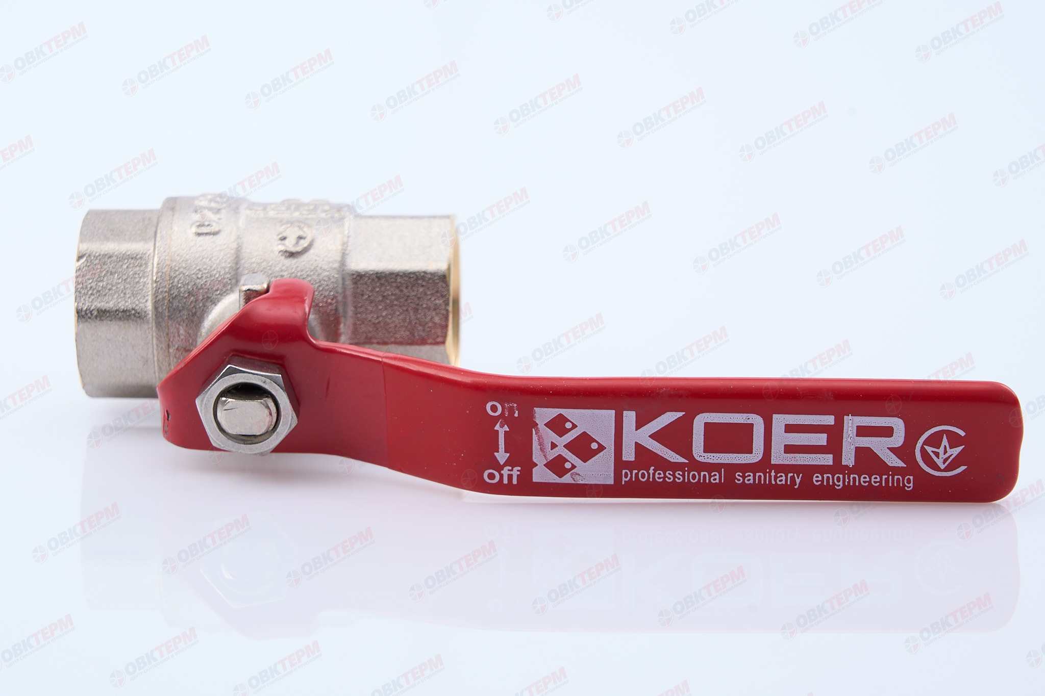 Кран шаровый    KOER     1/2" ВВ   ручка   усиленный  (80/20шт) - Изображение №5