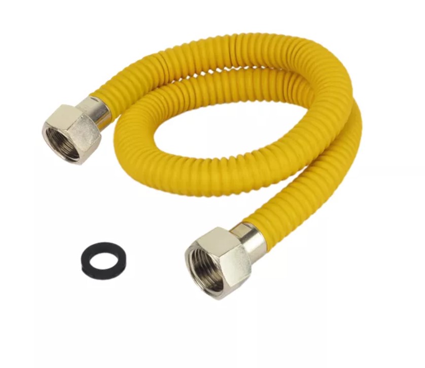 Шланг газовый  1/2  ГГ  нерж с ПВХ покрытием   60 см        TIM      (10шт/100ящ) - Изображение №1