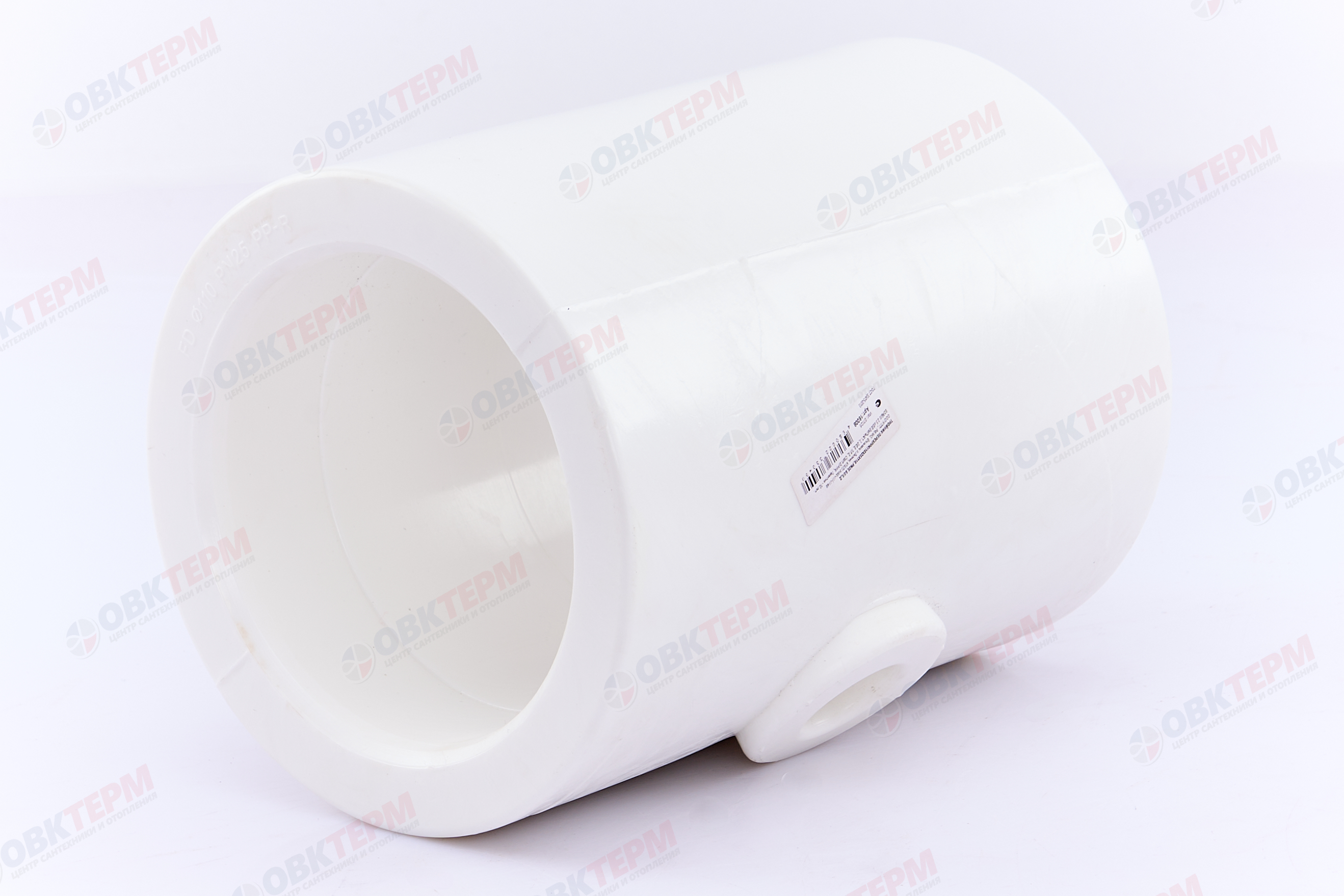 Тройник 110*25*110   БЕЛЫЙ PP-R   (RTP)    (4/1) - миниатюра №2