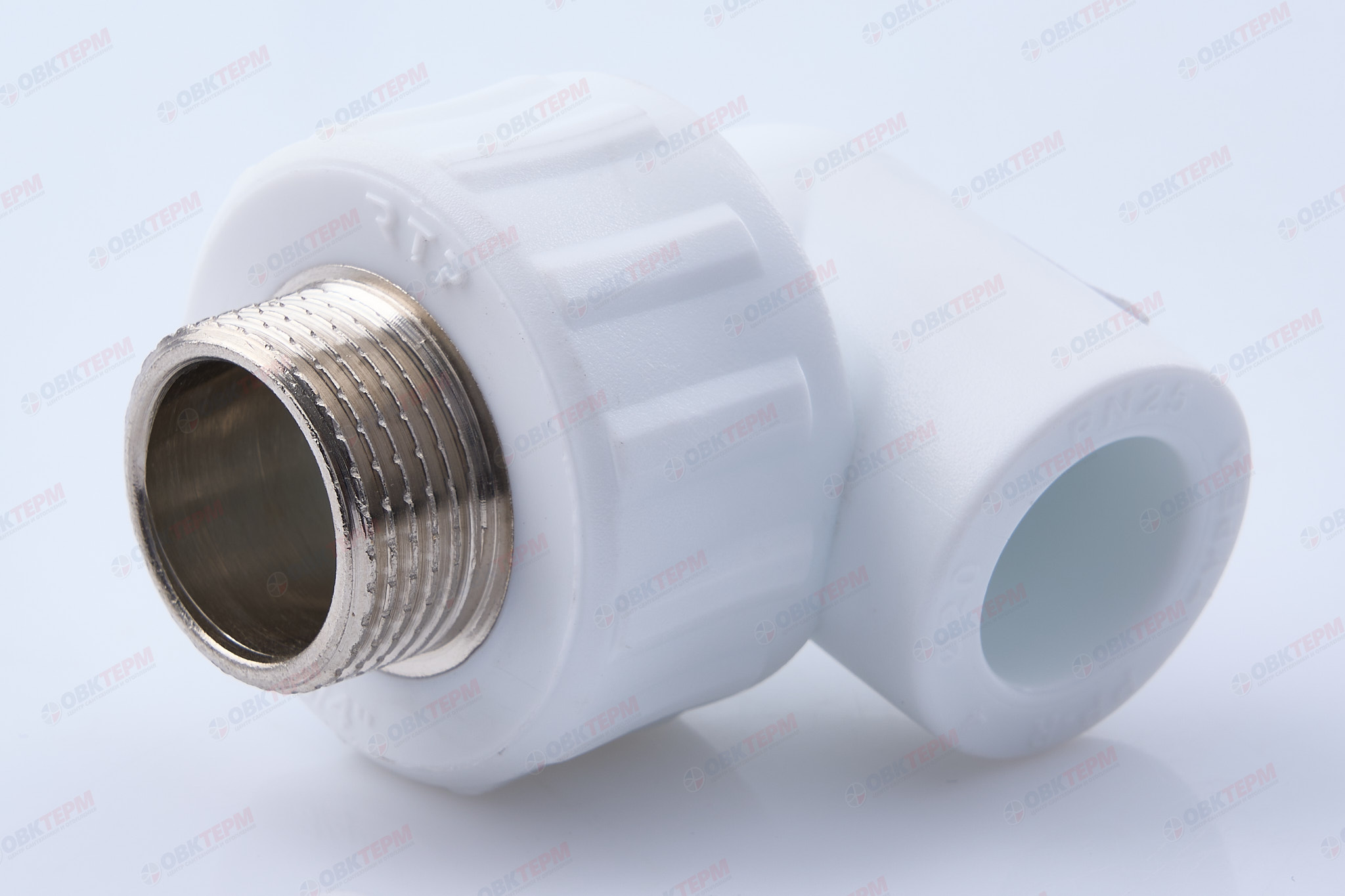 Угол с МРН  20 * 3/4"   БЕЛЫЙ PP-R   (RTP)    (75/25) - Изображение №1