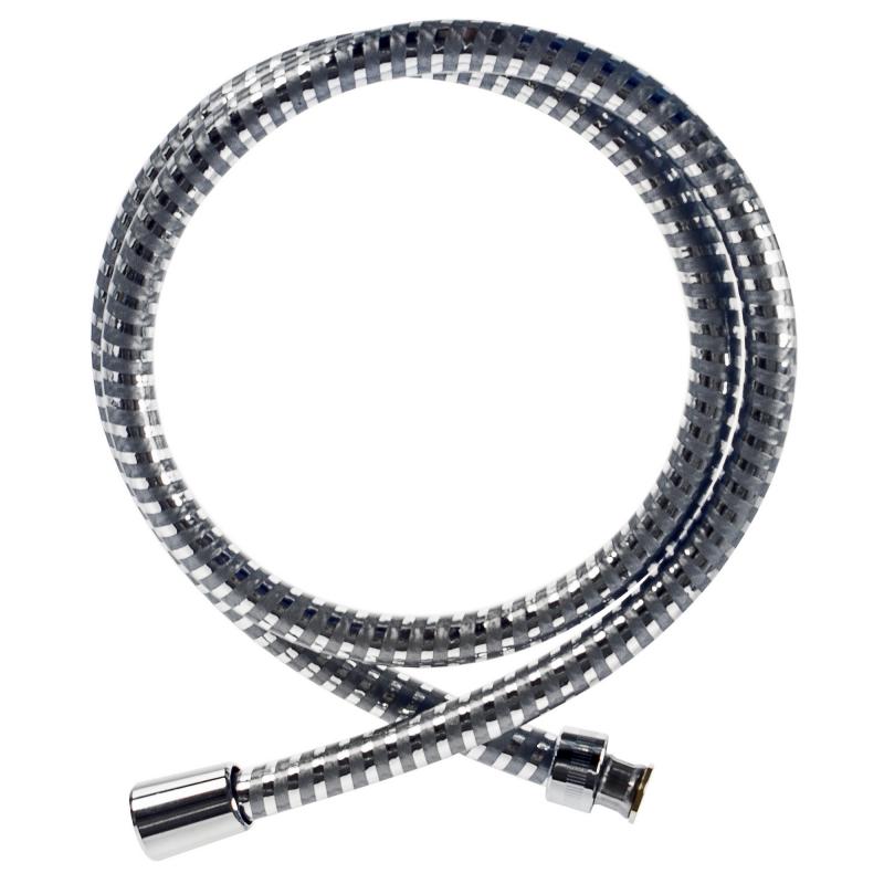 Шланг д/душа 150 FRAP F44 ПВХ  хром /двойная оплетка(50 шт) - миниатюра №2