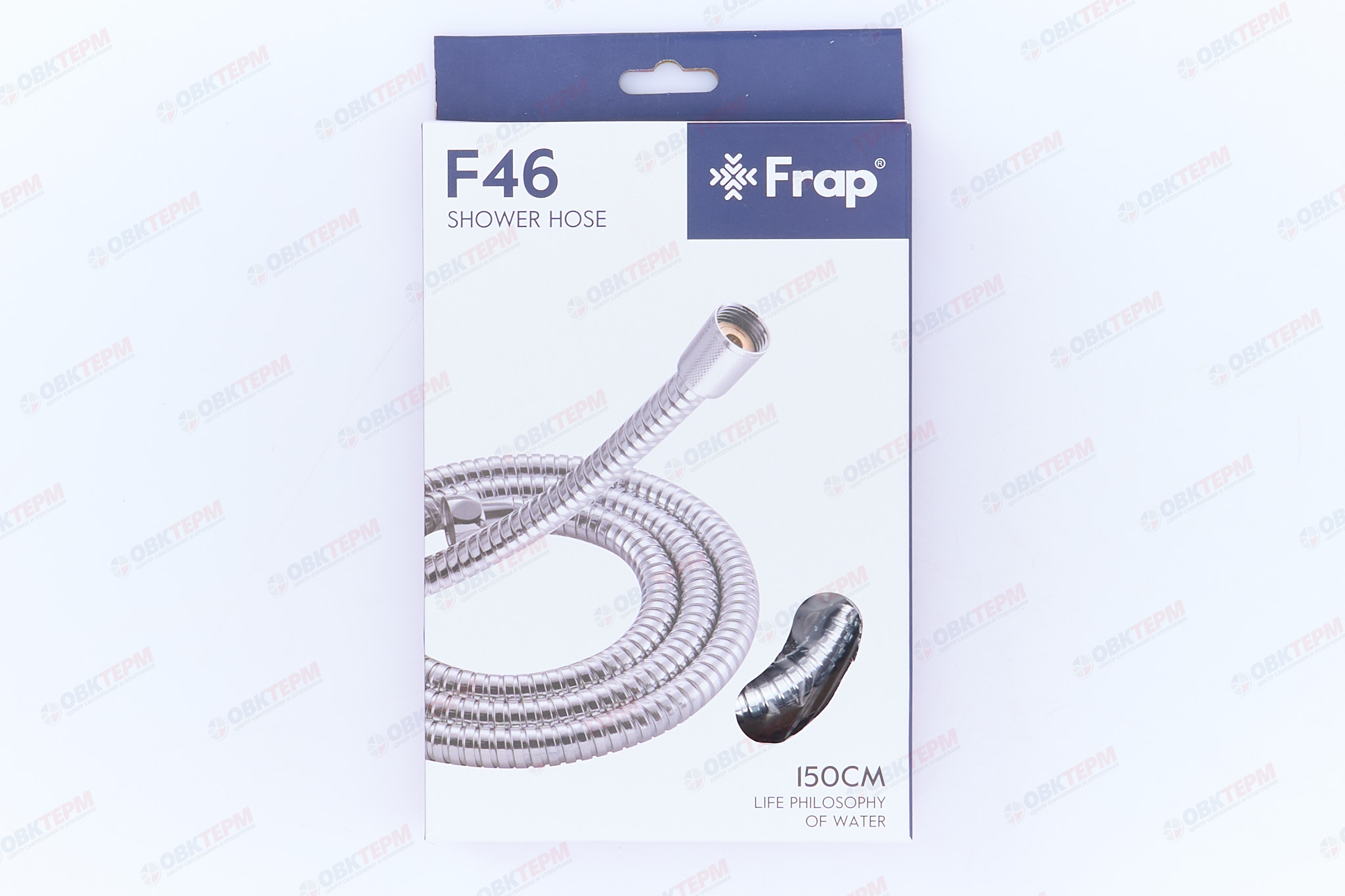 Шланг д/душа FRAP F46 хром /150см /металл (60 шт) - Изображение №4