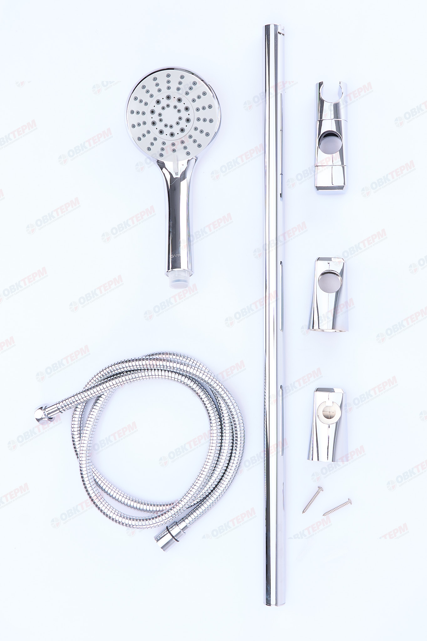 Душевой гарнитур GAPPO G8006 латунь /хром /лейка /шланг - миниатюра №9