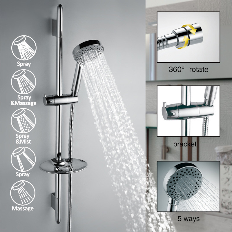 Душевой гарнитур GAPPO G8008  хром - миниатюра №6