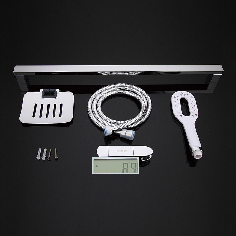 Душевой гарнитур GAPPO G8011 латунь /хром /мыльница /лейка /шланг - Изображение №4