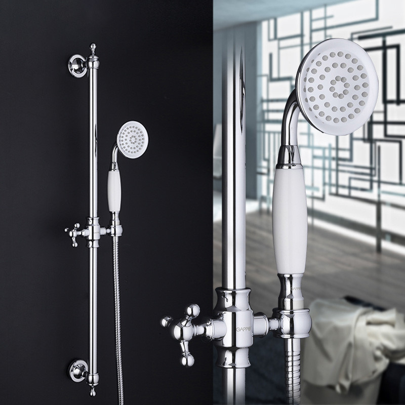 Душ гарнитур GAPPO G8016 белый/хром - миниатюра №7