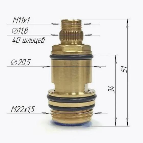 Кран-букса - GAPPO G52-6 для переключателя /90° (200 шт) - Изображение №3