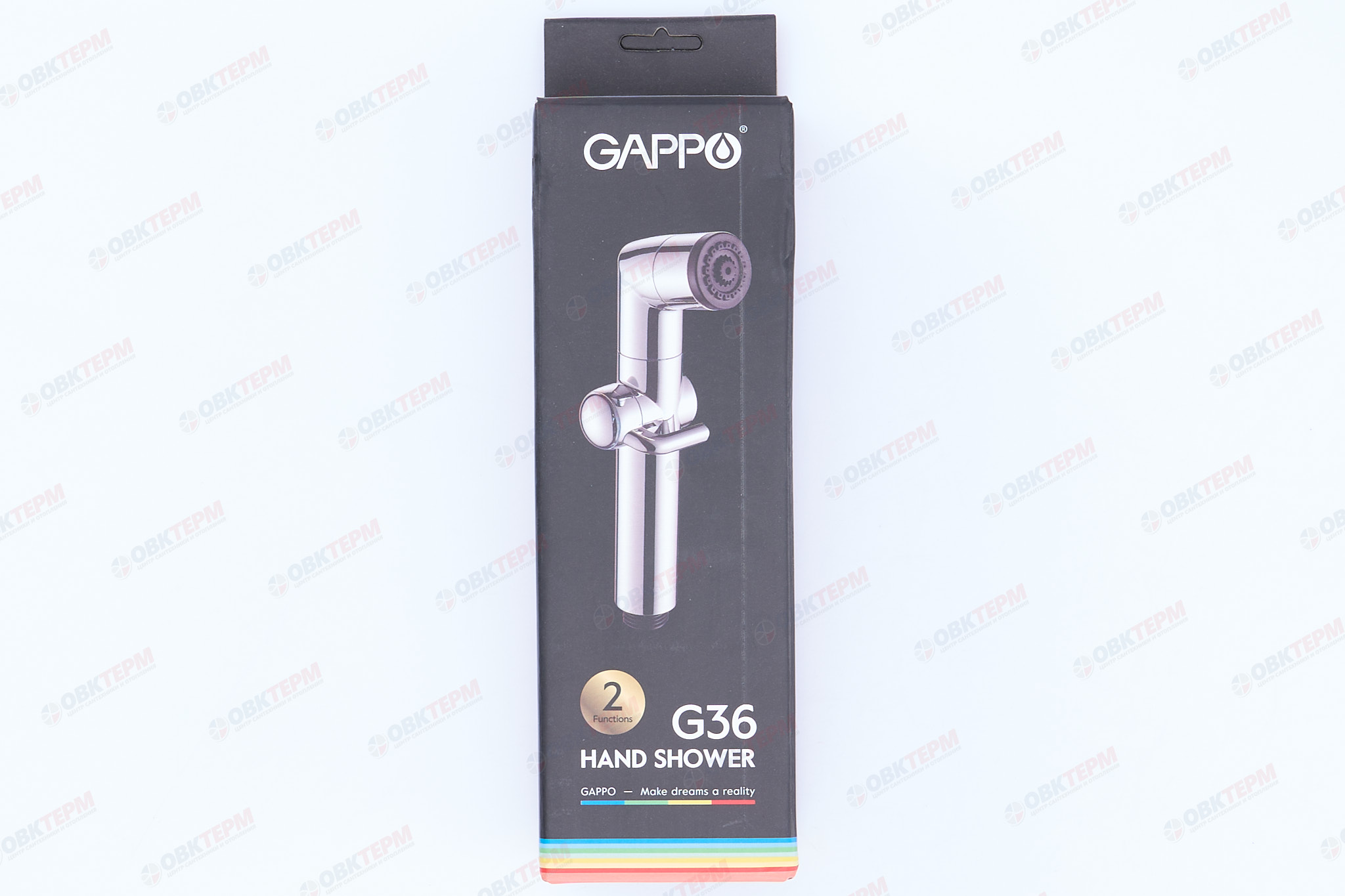 Лейка д/душа гигиеническая GAPPO G36 /ABS-пластик/ хром /2 режима(40 шт) - миниатюра №11