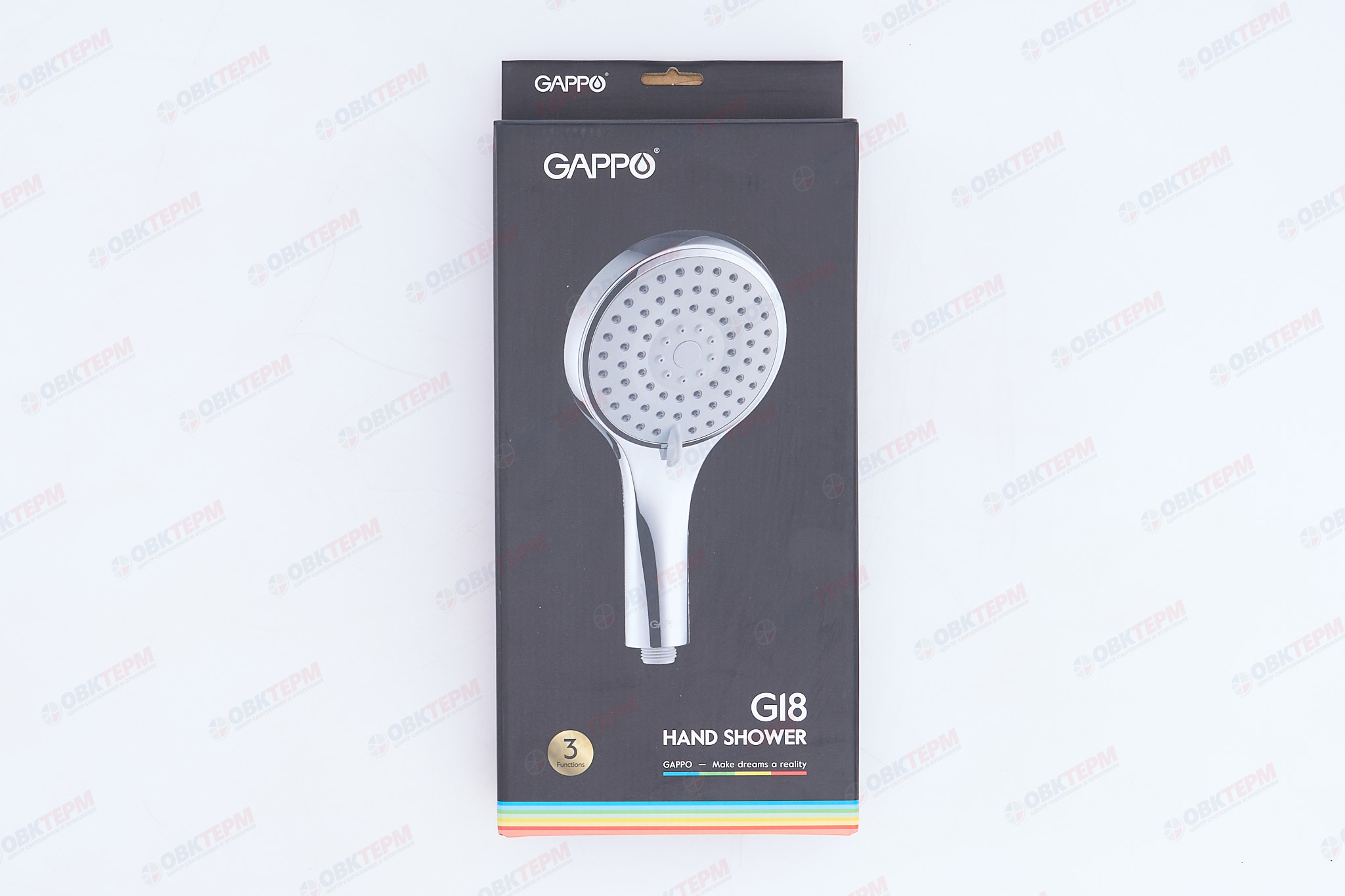 Лейка д/душа ручная GAPPO G18 3 режима (40 шт) - миниатюра №11