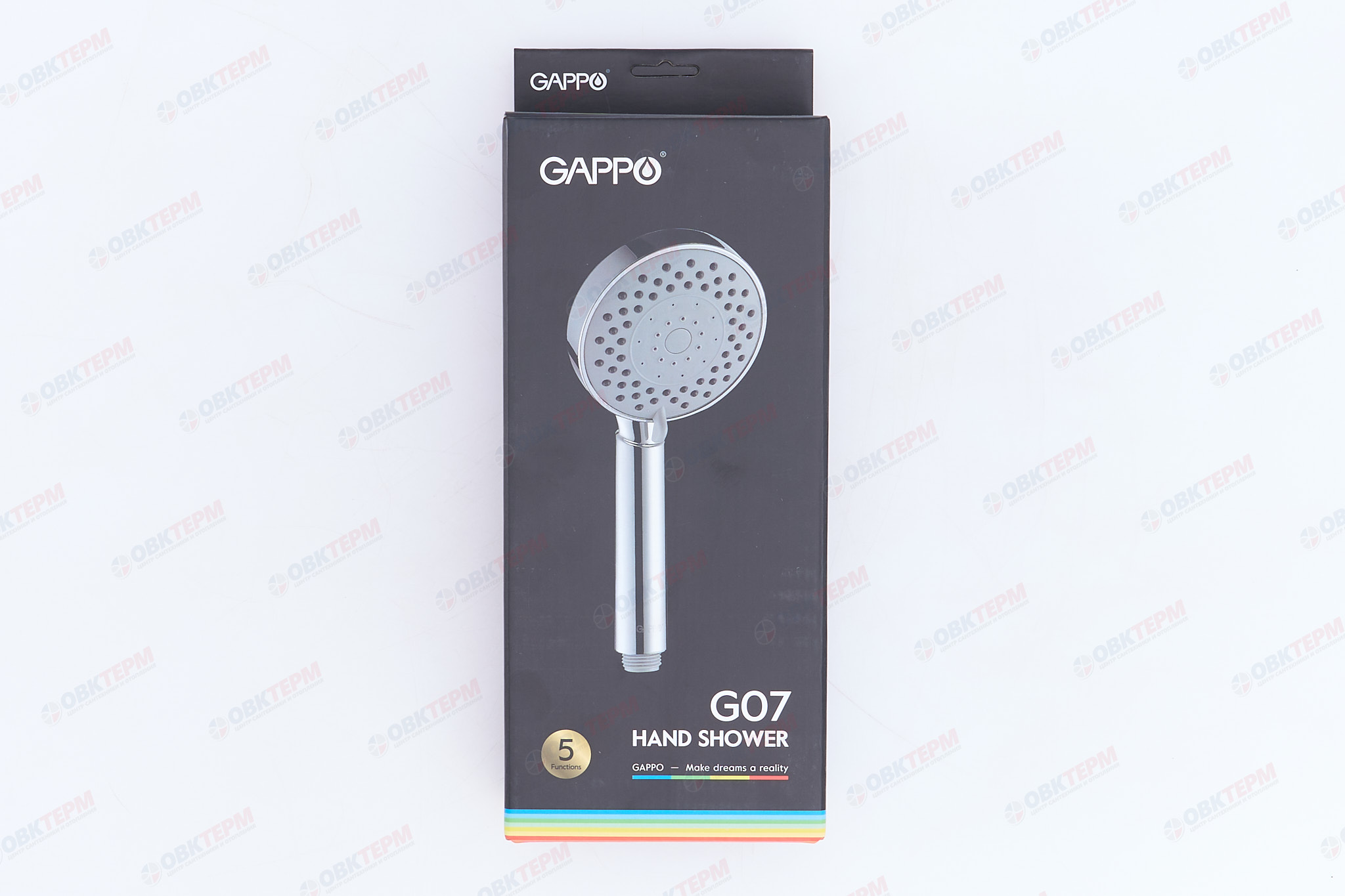 Лейка д/душа ручная GAPPO G07 (5 режимов) (30 шт) - миниатюра №12