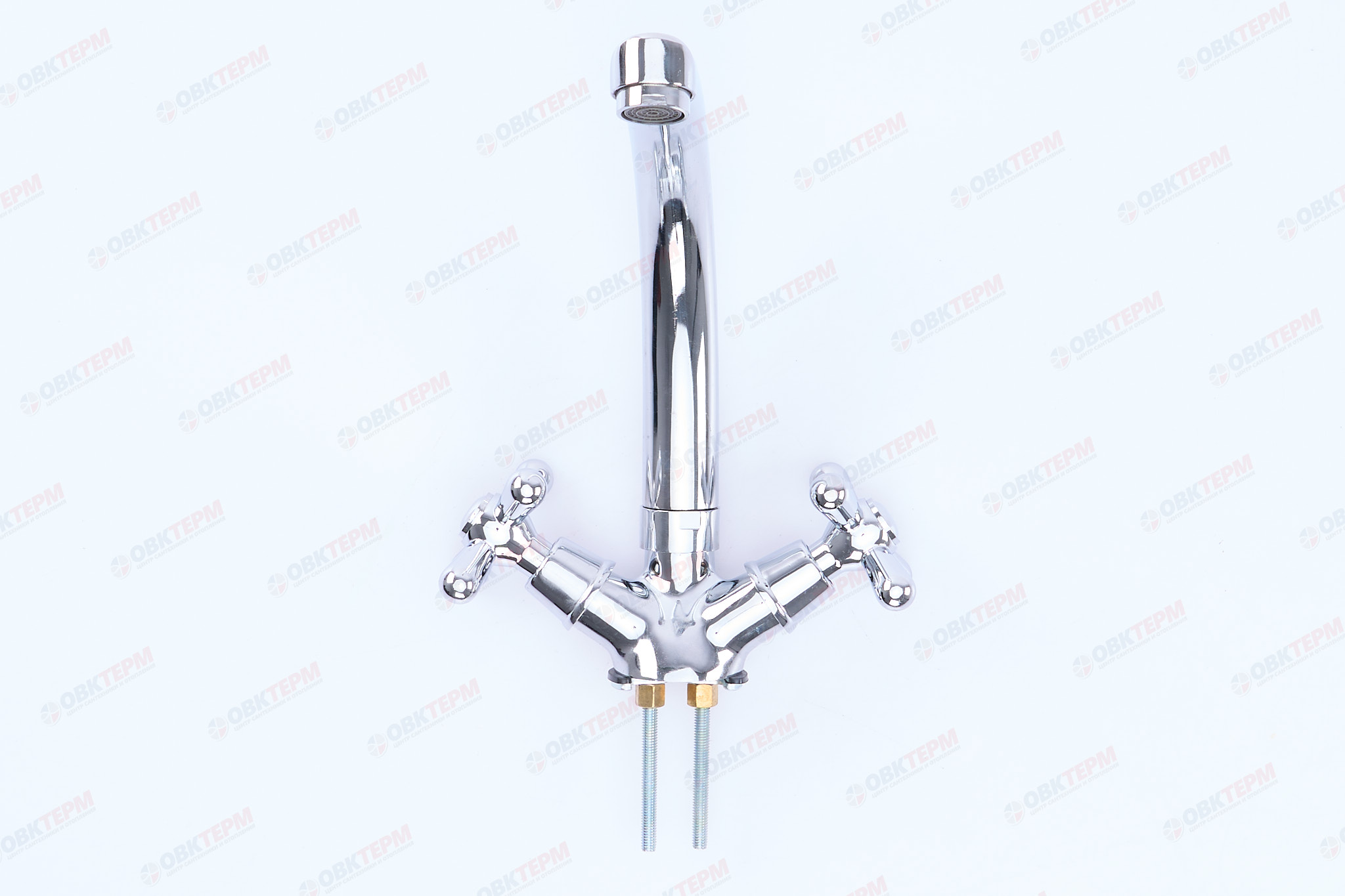 Смеситель д/умывальника буксвоый EUROPRODUCT DOMINOX 272 (шпилька) (10 шт/ящ) - Изображение №3