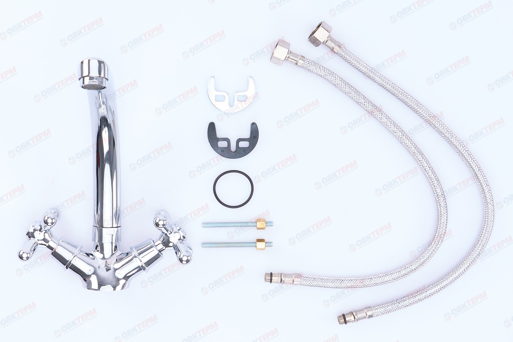 Смеситель д/умывальника буксвоый EUROPRODUCT DOMINOX 272 (шпилька) (10 шт/ящ) - Изображение №5