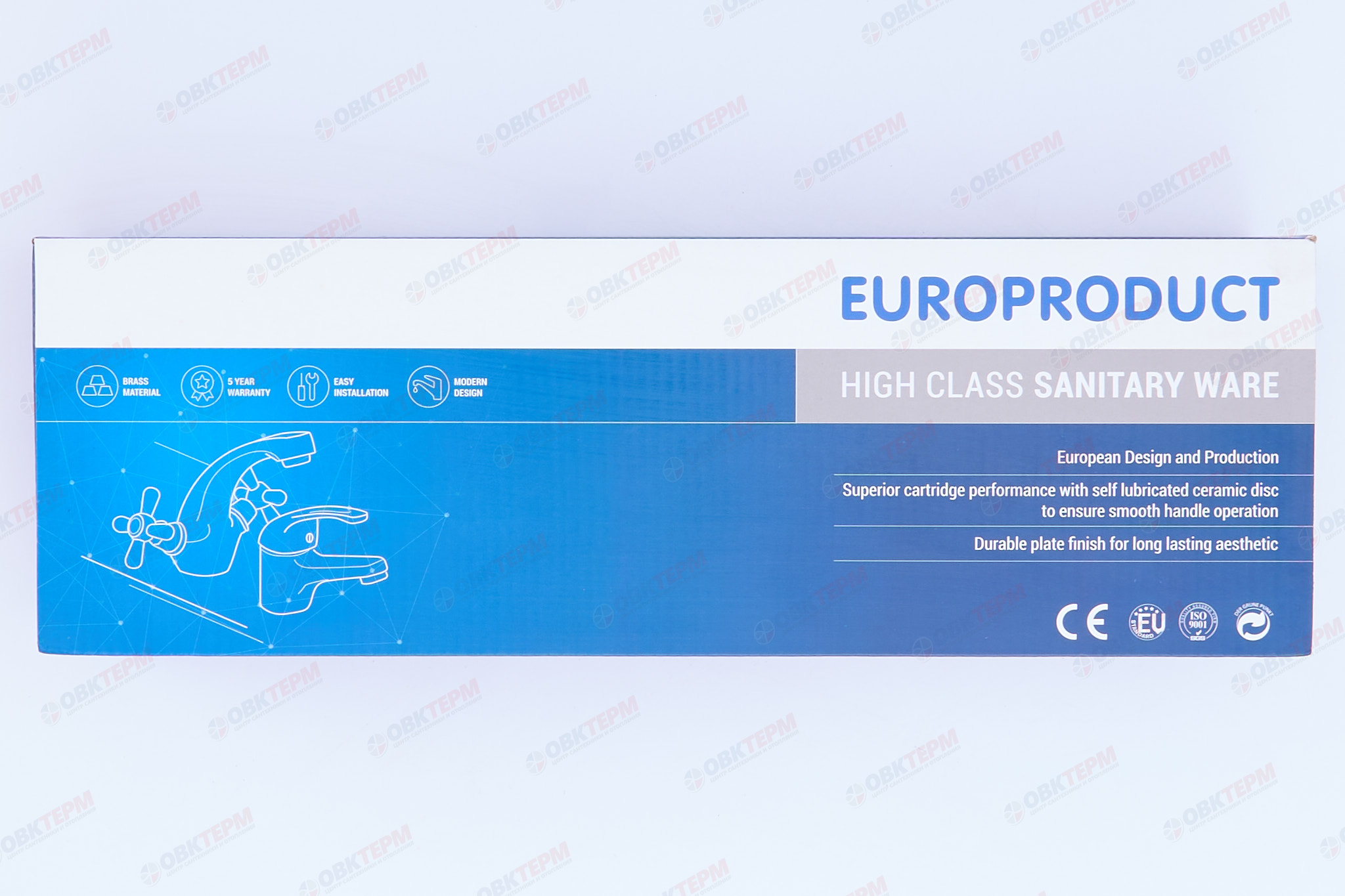 Смеситель д/ванны буксовый EUROPRODUCT SMES 140 EURO нерж/сталь (10 шт/ящ) - Изображение №5