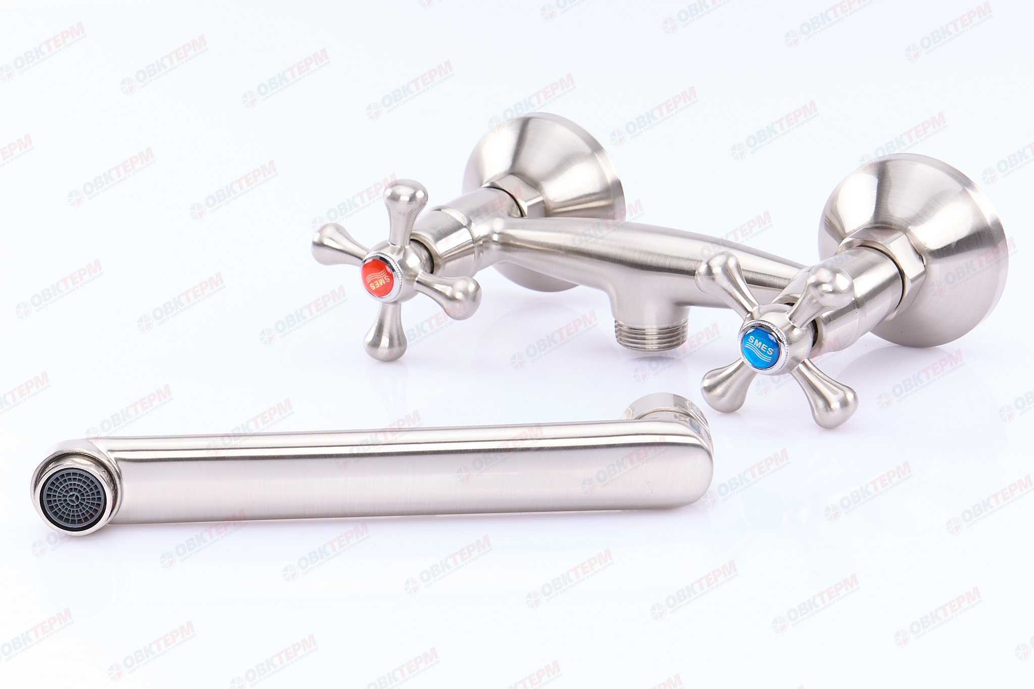 Смеситель д/кухни буксовый EUROPRODUCT SMES 361 нерж/сталь /настенный (10 шт/ящ) - Изображение №4