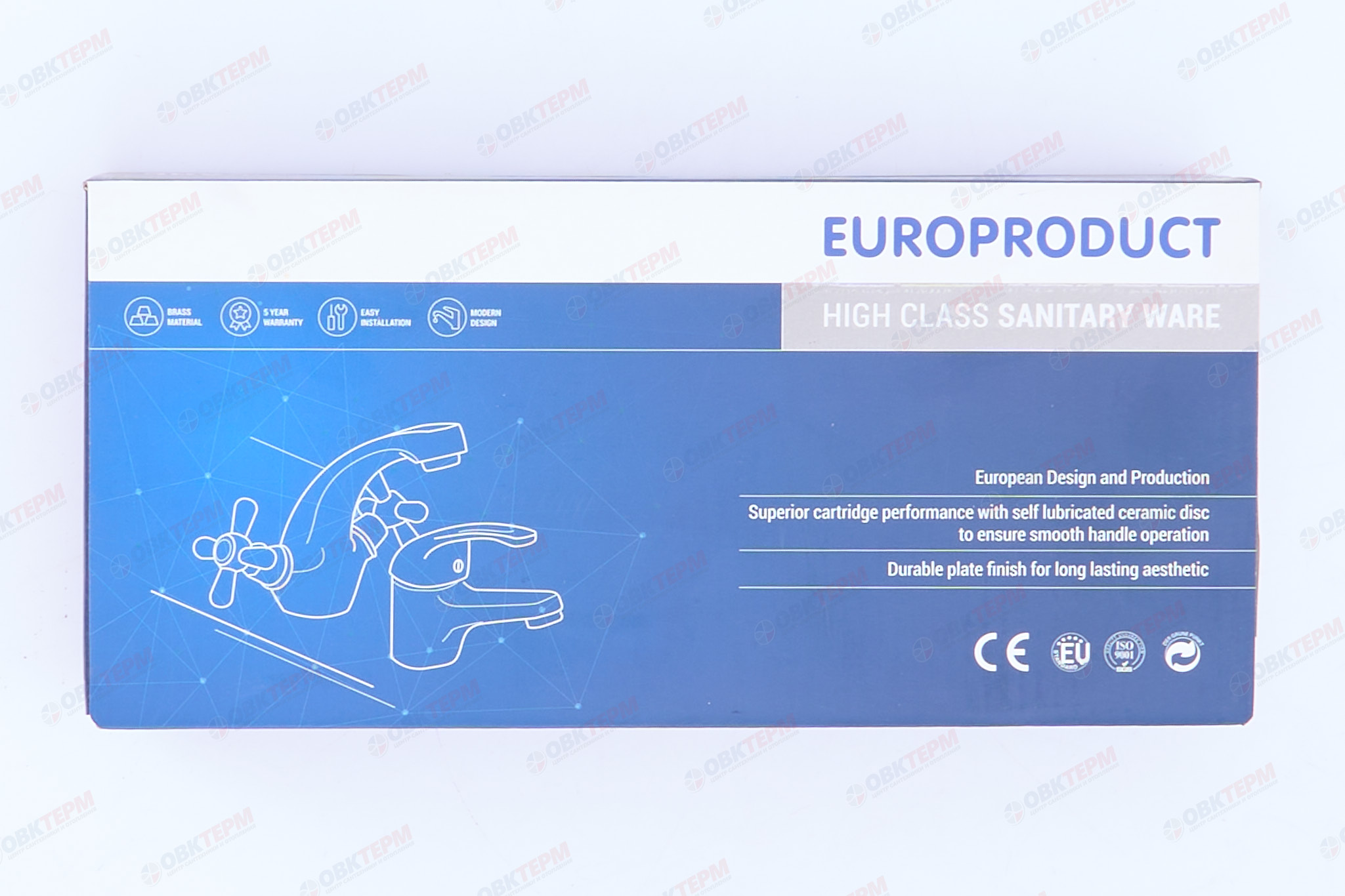 Смеситель д/кухни буксовый EUROPRODUCT SMES 361 нерж/сталь /настенный (10 шт/ящ) - миниатюра №7