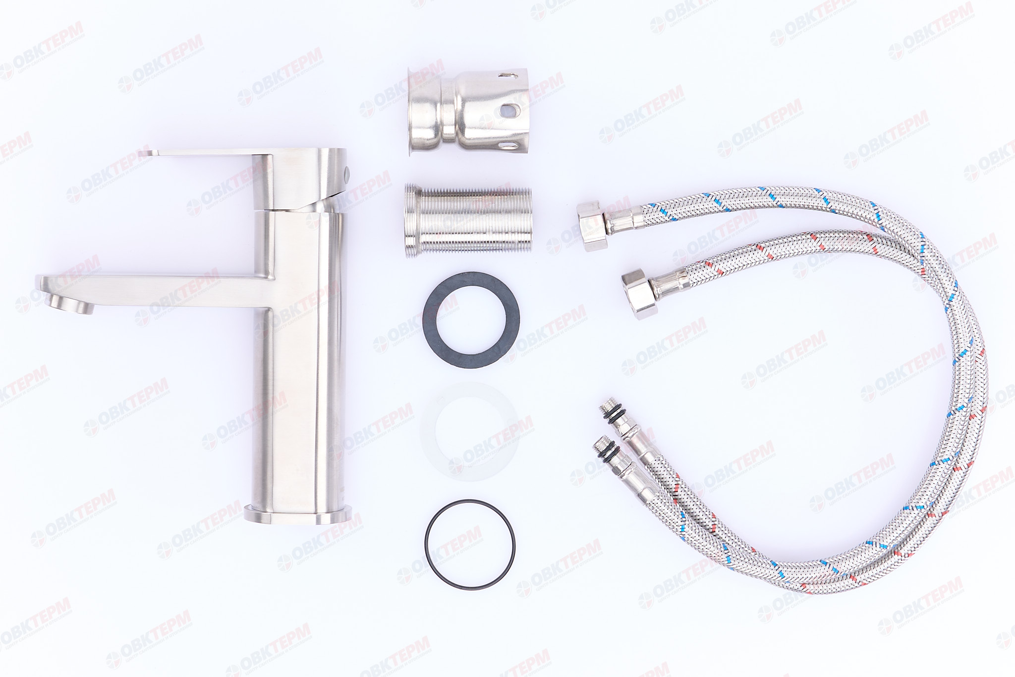 Смеситель д/умывальника нерж/сталь MIXXUS AVA 001 Ø40  (20 шт/ящ) - миниатюра №5