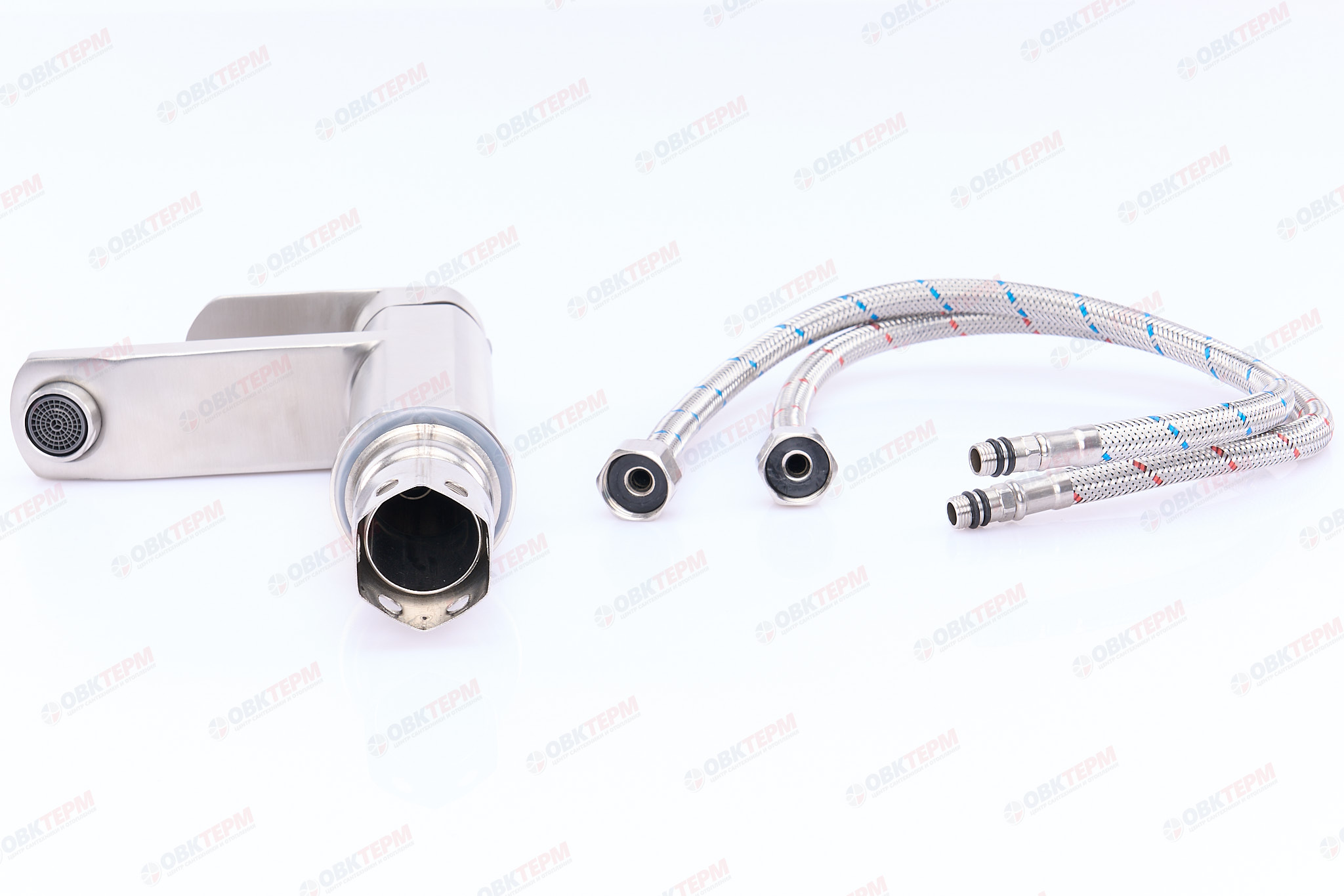 Смеситель д/умывальника нерж/сталь MIXXUS AVA 001 Ø40  (20 шт/ящ) - миниатюра №6