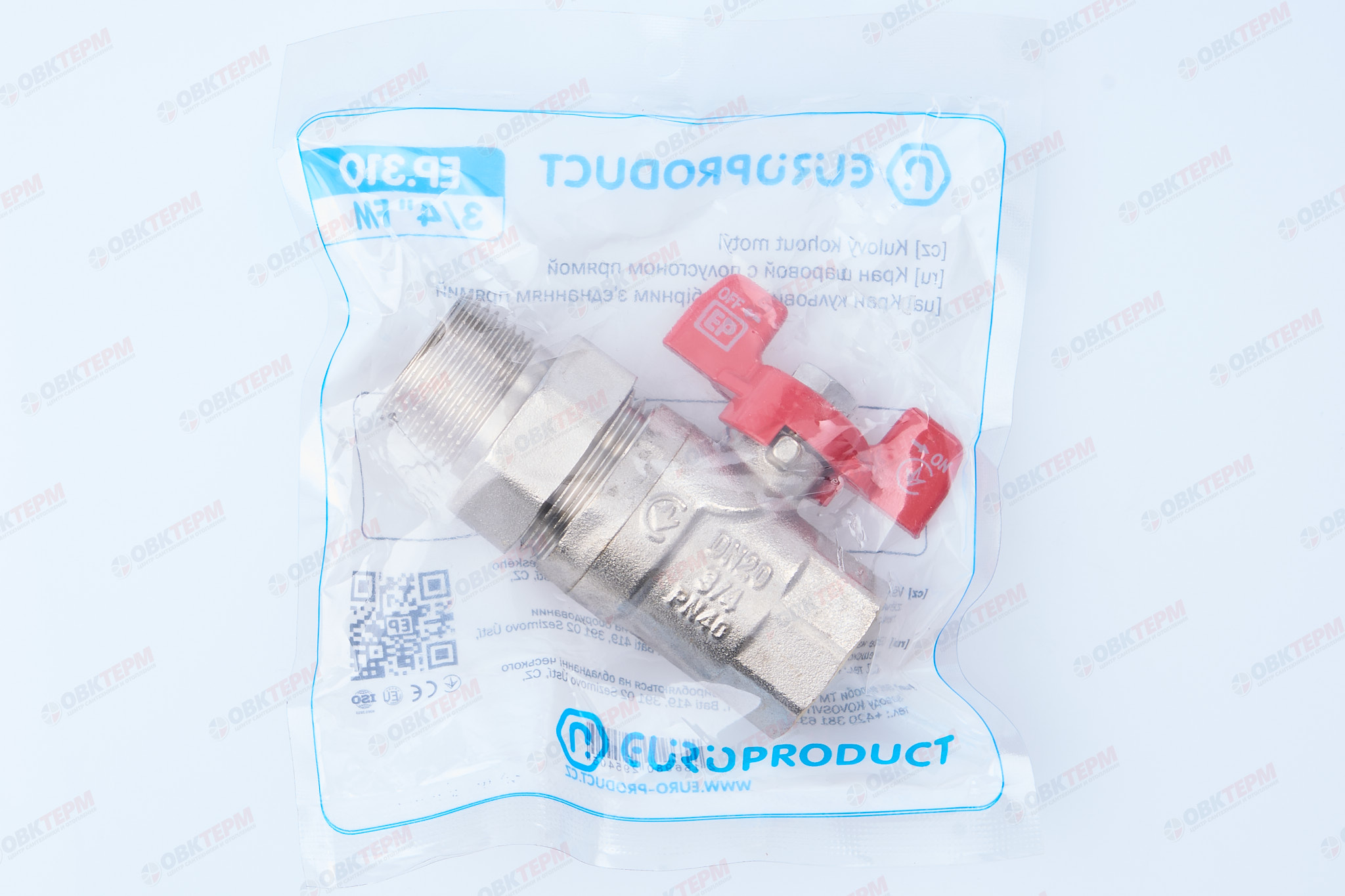 Кран шаровый с американкой     EUROPRODUCT     3/4"  ВН     (64 шт) - миниатюра №7