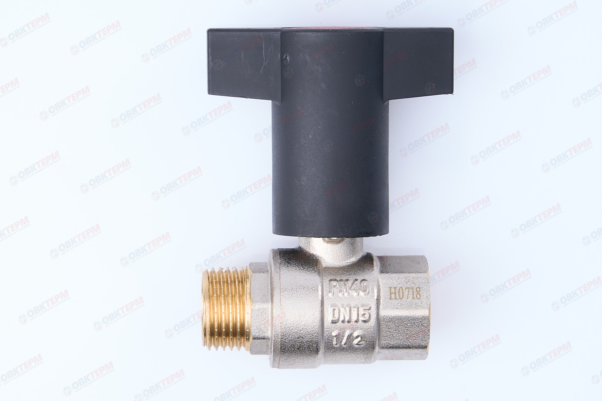 Кран шаровый       (ручка удлиненная пластик)   1/2" ВН  ZEISSLER (12/48) - Изображение №1