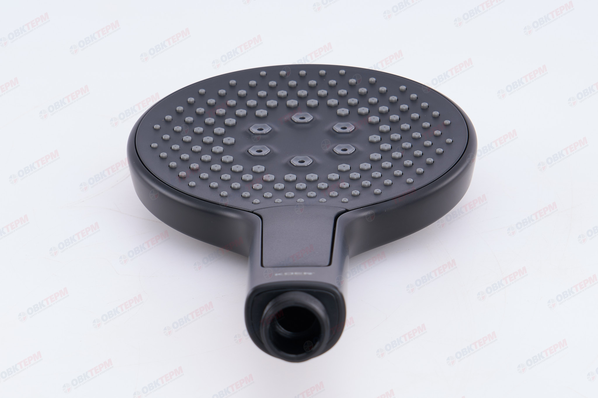 Лейка д/душа ручная KOER KP-0401-05 (3 режима, цвет ЧЕРНЫЙ) 130мм (30 шт/ящ) - Изображение №3