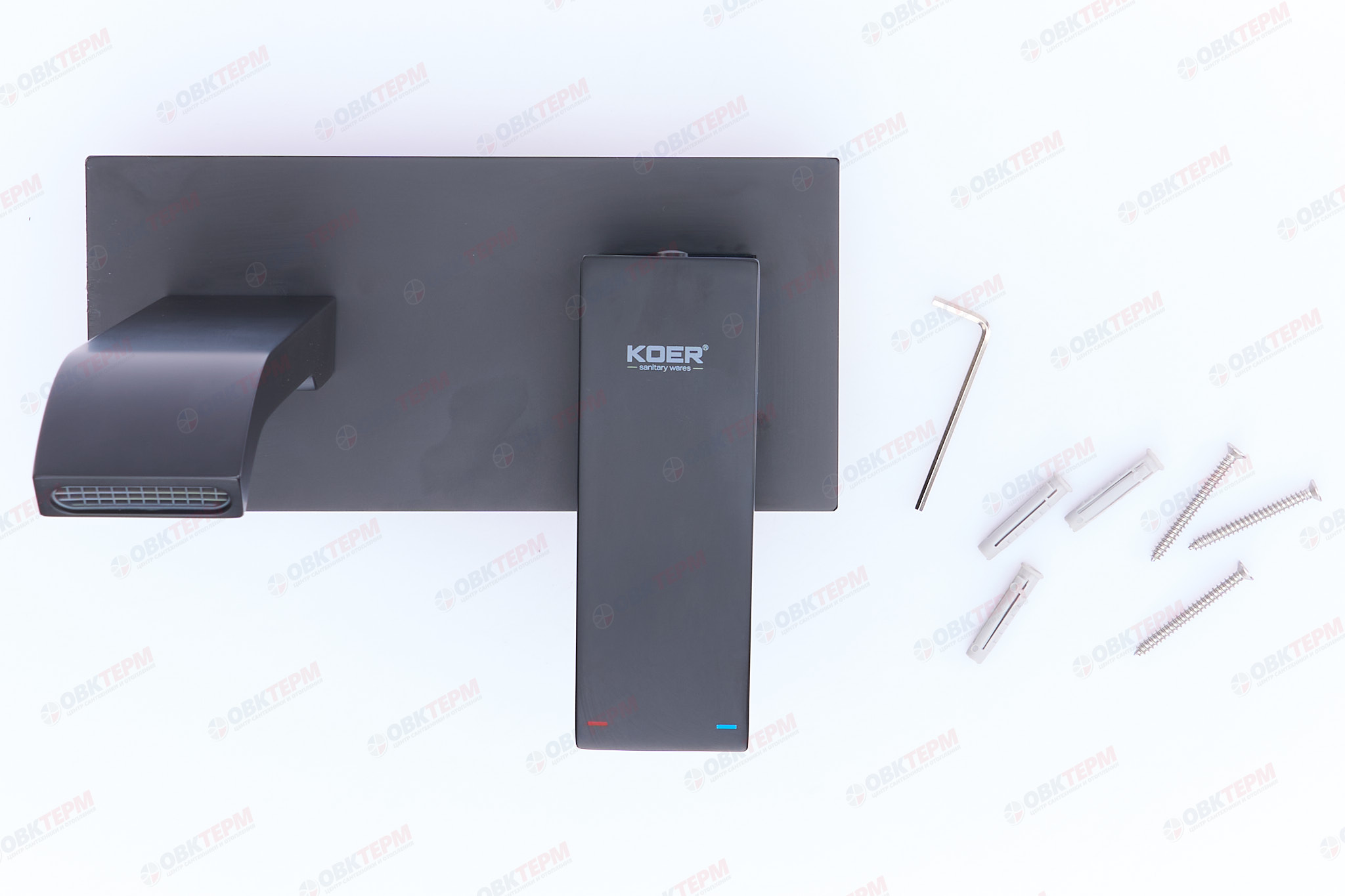 Смеситель для умывальника KOER KB-16007-05 встраиваемый  (Цвет черный) (8шт/ящ) - Изображение №4