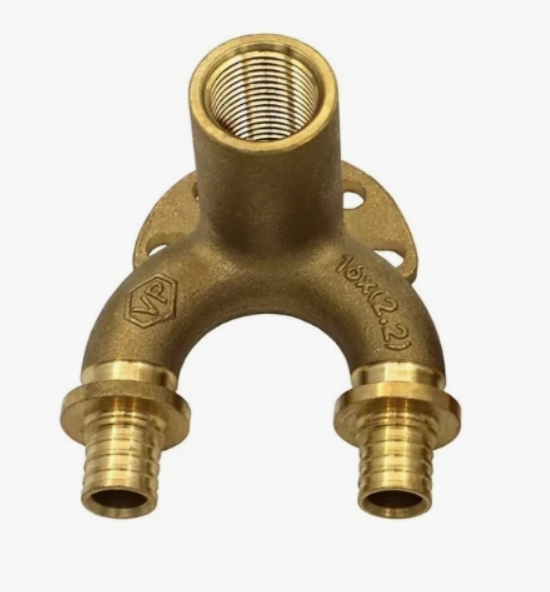 Угол аксиальный установочный проточный 20-2,8 х 20-2,8 х 1/2" в     TIM   (1шт/20ящ) - Изображение №1