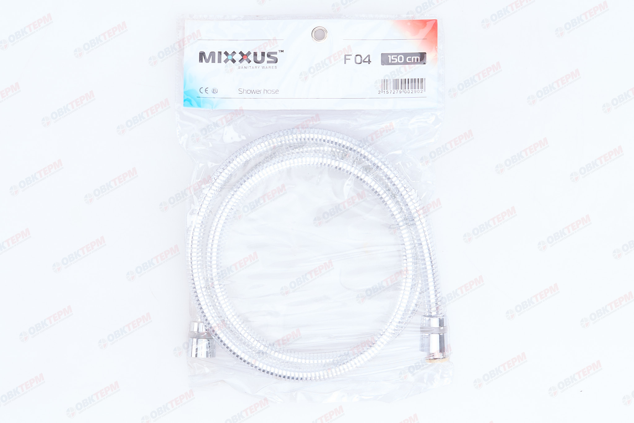 Шланг д/душа MIXXUS LUMI F04 хром /150см /металл (50 шт/ящ) - Изображение №4