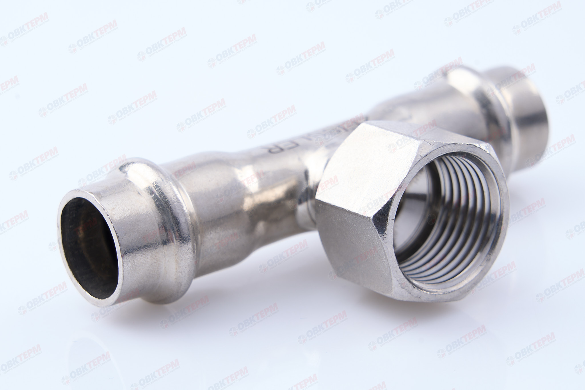 Тройник пресс из нерж.ст. 18  х 3/4"В  х 18  ZEISSLER  (60/5) - изображение №1