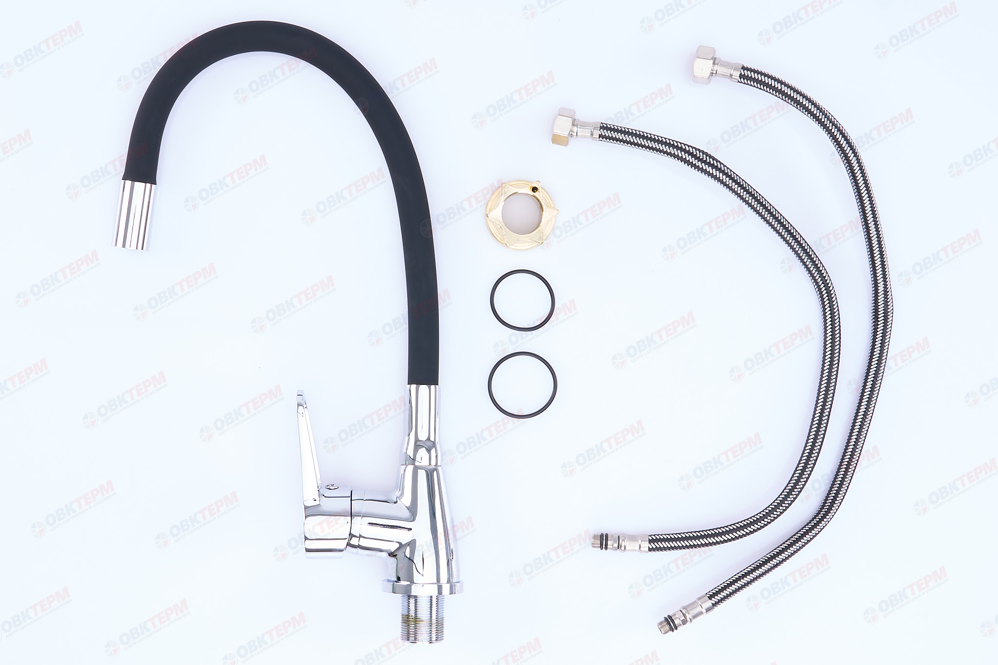 Смеситель д/кухни REFLECTOR AKSA NTF-04-05-REFL.BLACK ГАЙКА (10 шт/ящ) - Изображение №3