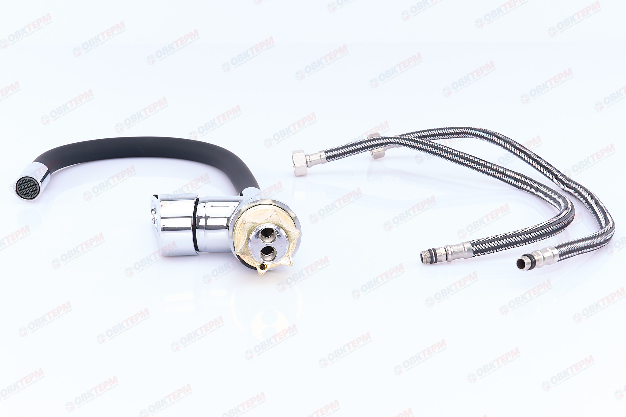 Смеситель д/кухни REFLECTOR AKSA NTF-04-05-REFL.BLACK ГАЙКА (10 шт/ящ) - Изображение №4