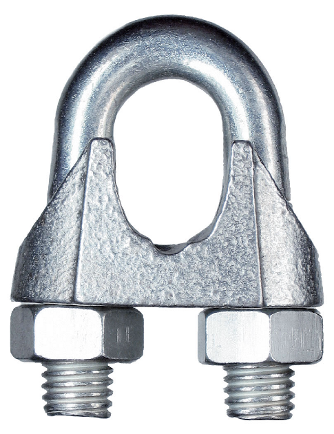 Зажим для стальных тросов  5 мм.                       (100 шт) - Изображение №1