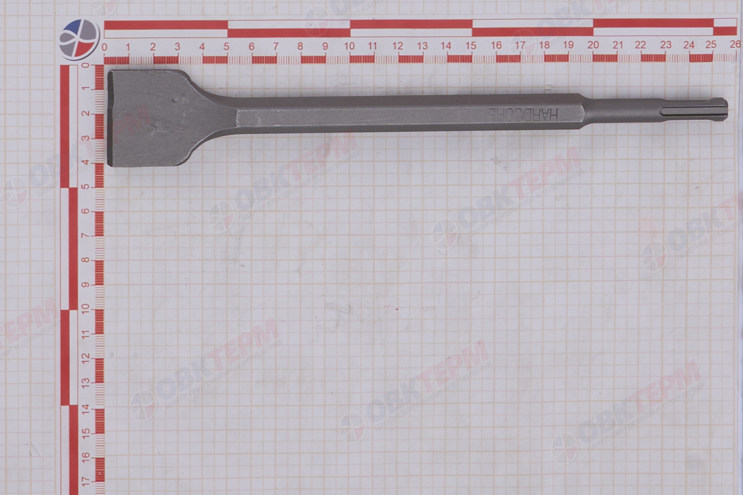 Зубило по бетону плоское SDS+ 40*250 мм Hardcore - Изображение №5