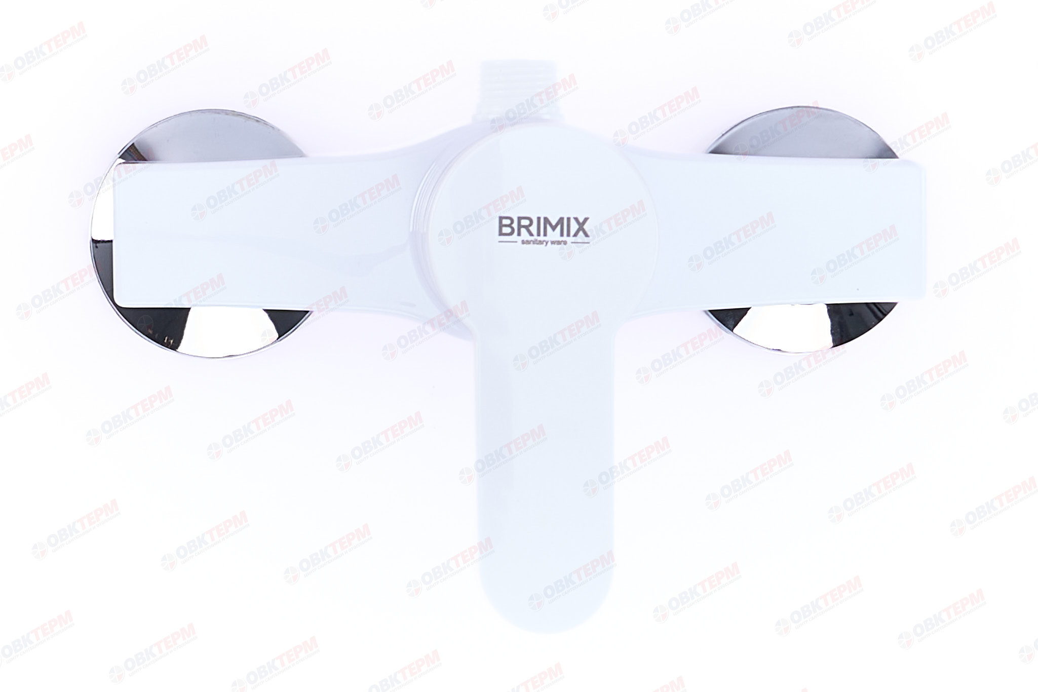Смеситель д/душа BRIMIX 594 /АБС пластик /белый /БЕЗ шланга и лейки - Изображение №2