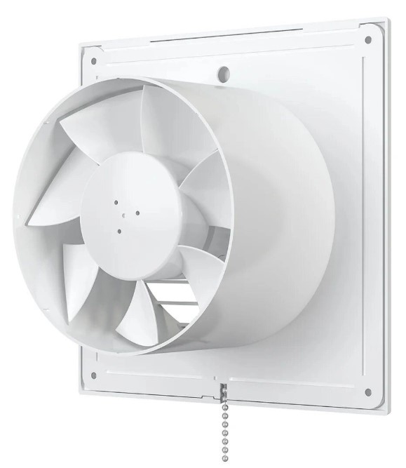 Вентилятор AURAMAX осевой вытяжной d125 Ш180*В180 со шнуровым тяговым выключателем Эра - Изображение №4