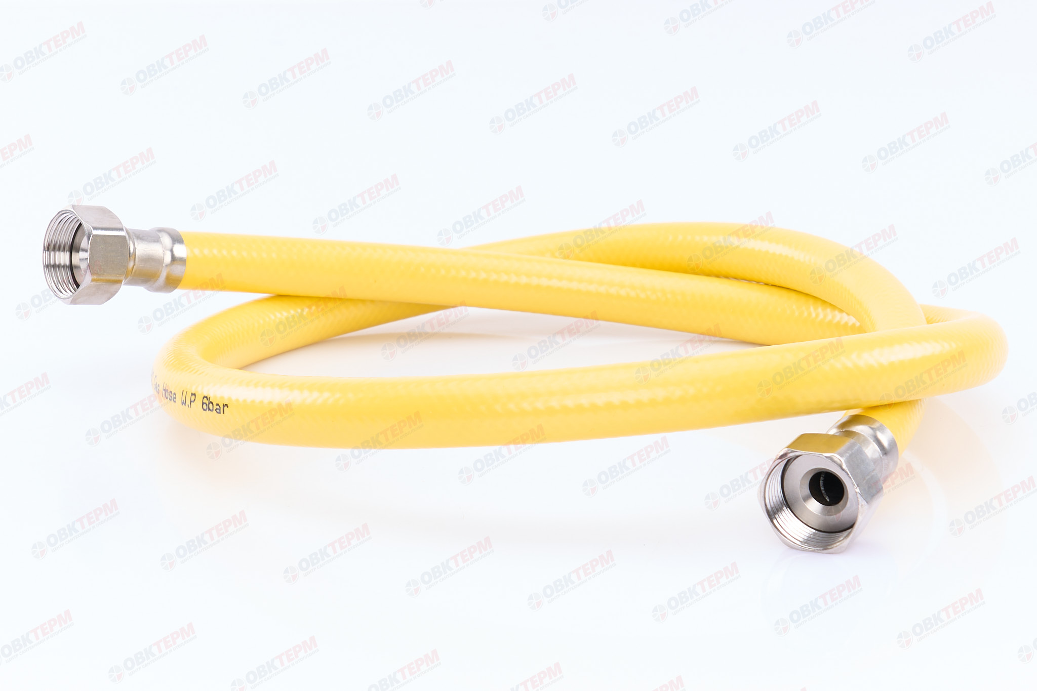 Шланг ЖЕЛТЫЙ газовый   3/4  ГГ     200 см             "OVERCON"      (40) - Изображение №1