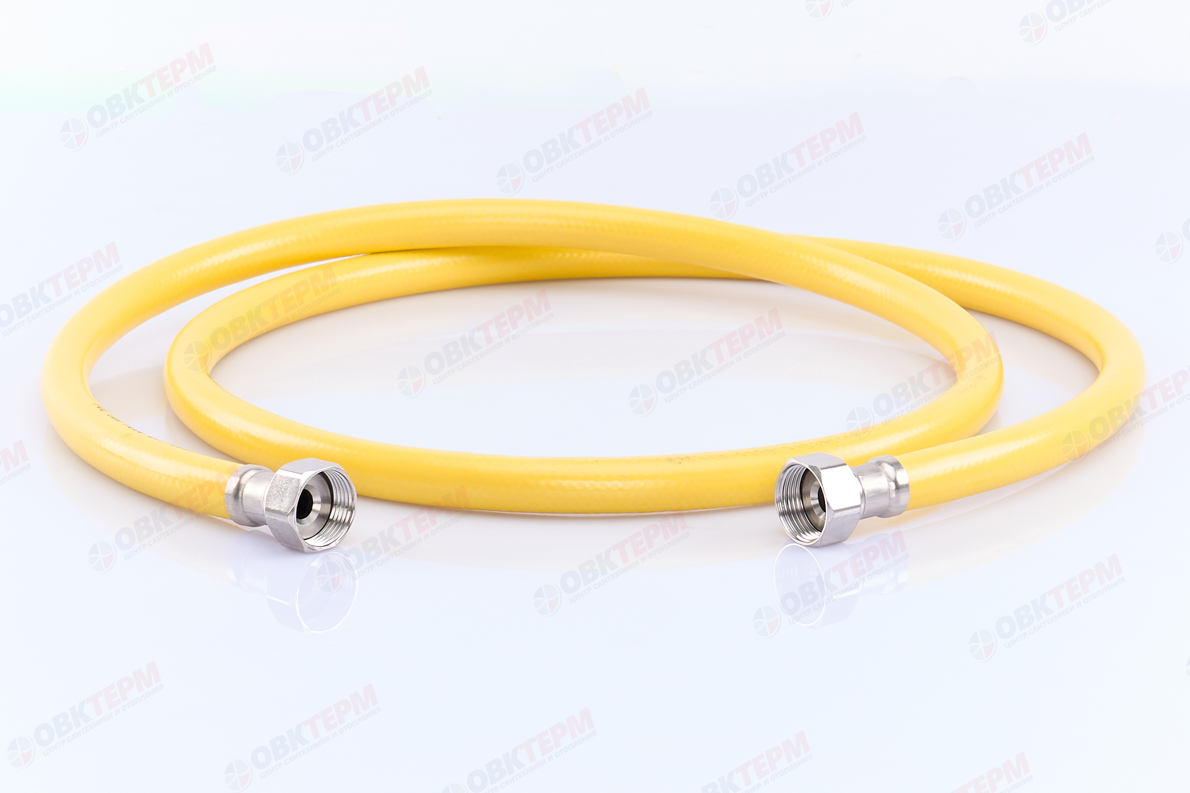 Шланг ЖЕЛТЫЙ газовый   3/4  ГГ     200 см             "OVERCON"      (40) - миниатюра №2