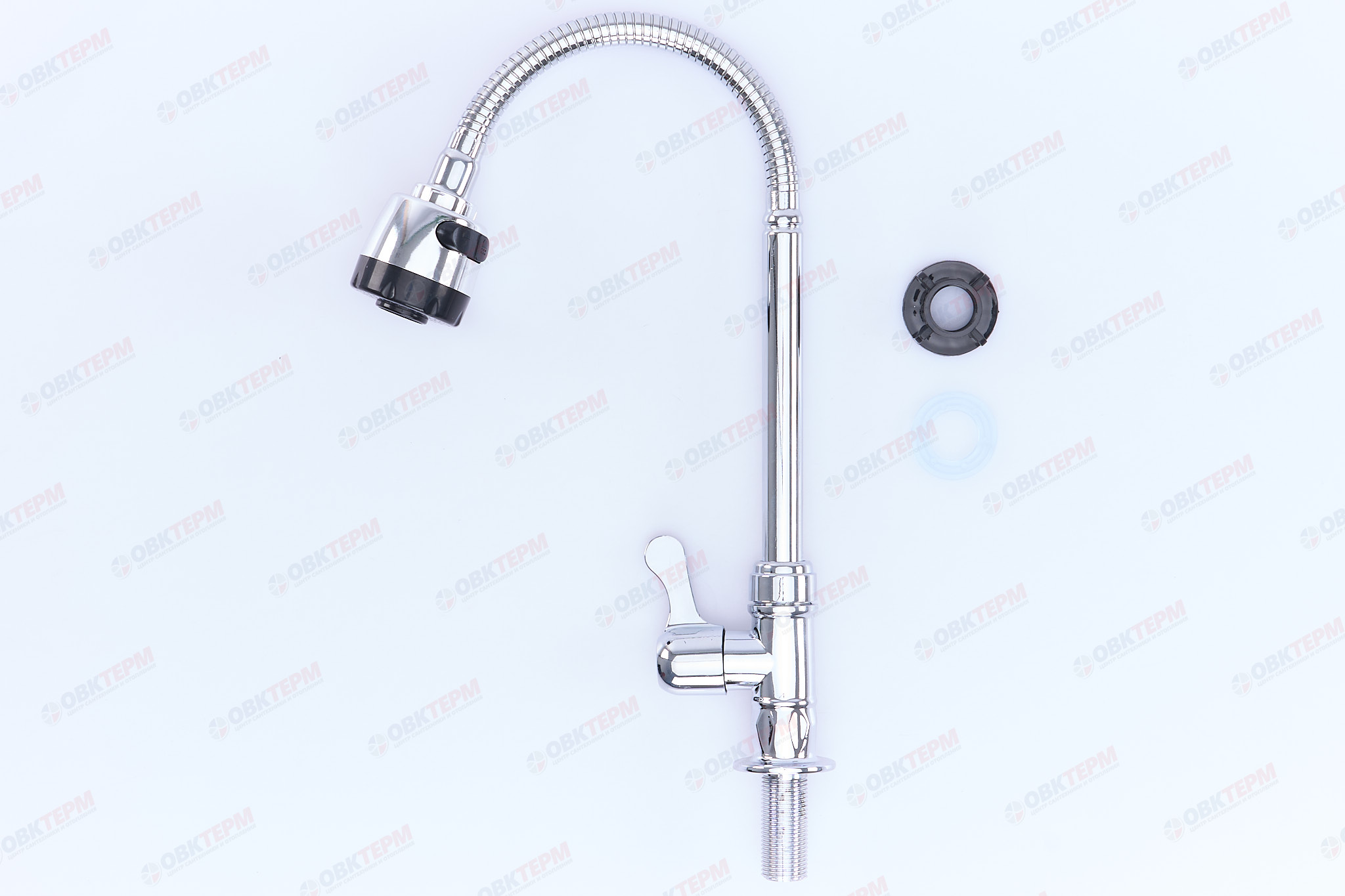 Смеситель моно BRIMIX 663 хром /гибкий излив /для холодной воды/ABS-пластик - миниатюра №7