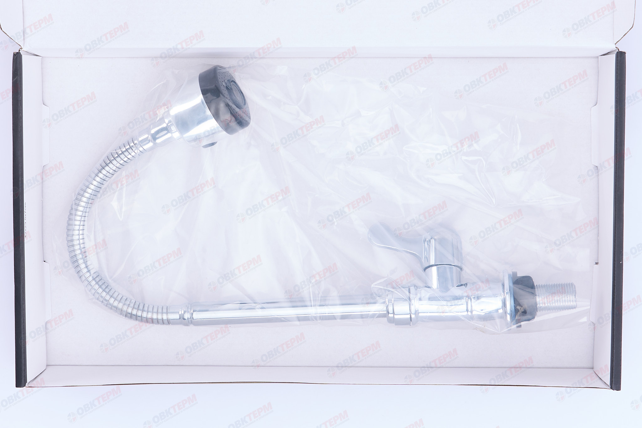 Смеситель моно BRIMIX 663 хром /гибкий излив /для холодной воды/ABS-пластик - миниатюра №9