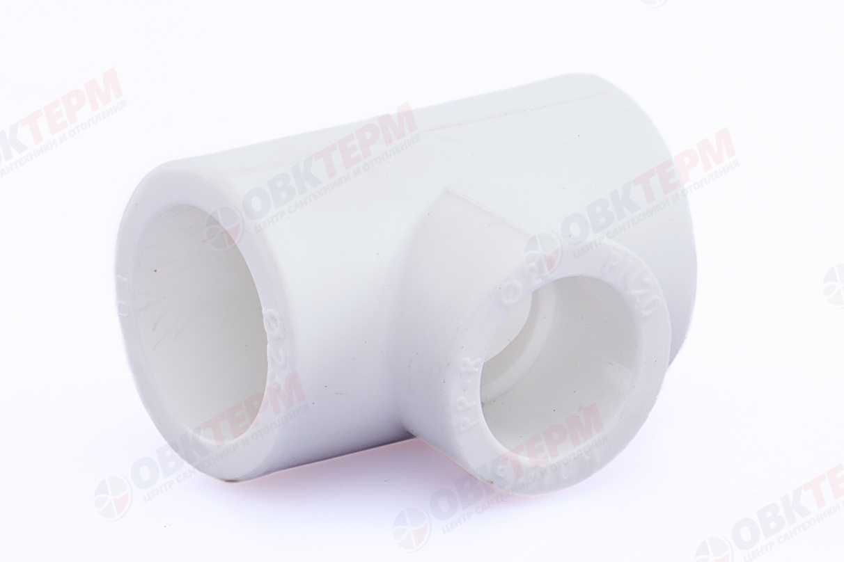 Тройник  25*20*25   БЕЛЫЙ PP-R   (KALDE)    (240) - Изображение №2