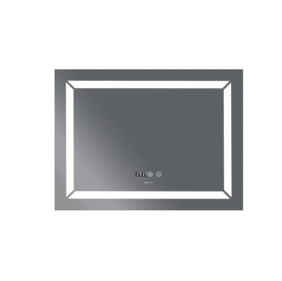 MIXXUS LIGHT MR01-80x60 Зеркало с LED Touch, Anti-fog, димером, регулятором яркости, часами - Изображение №4