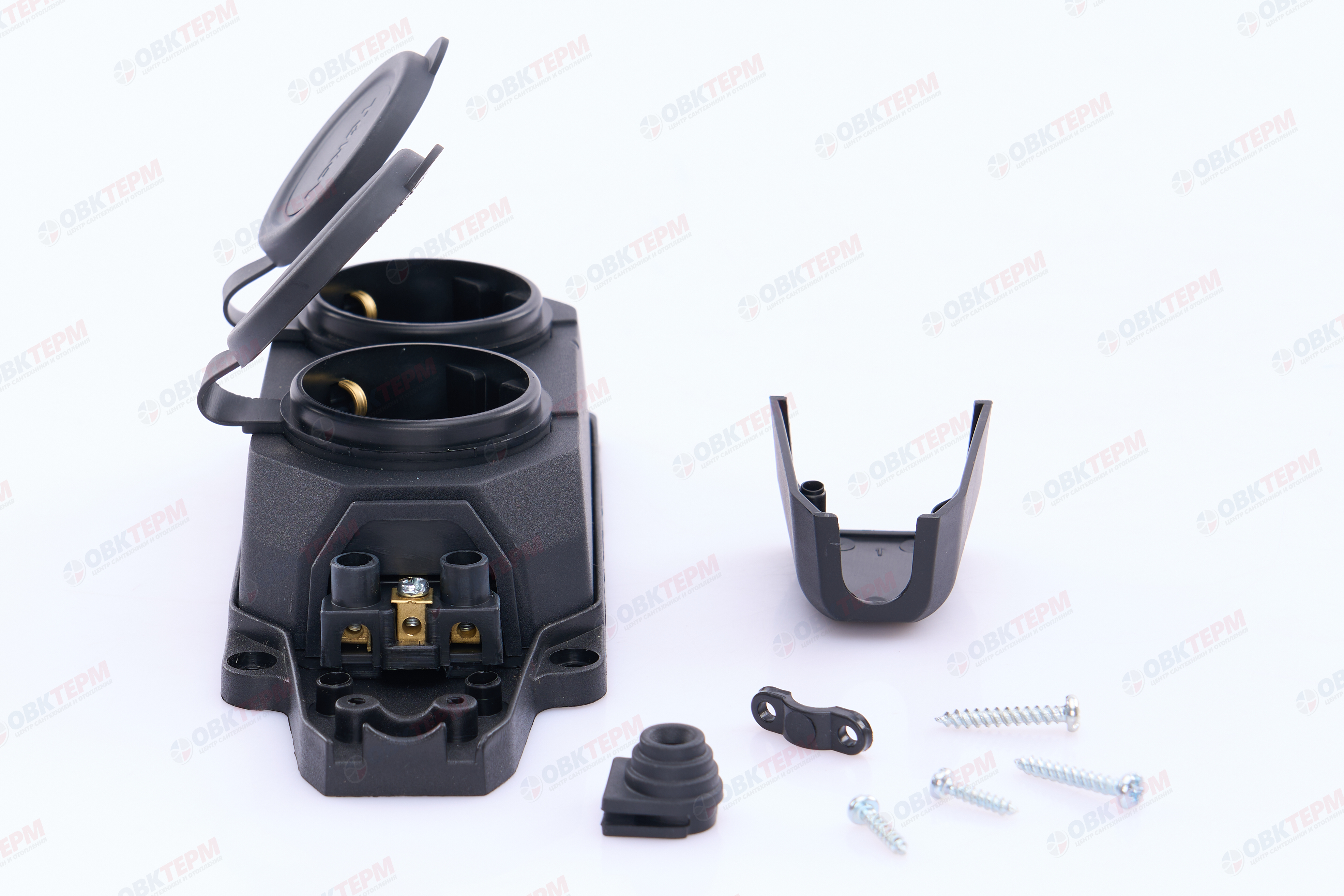 Колодка удлинителя 2-м 16А с заземл. каучук TOKOV ELECTRIC TKE-C05-KK2-Z - Изображение №4