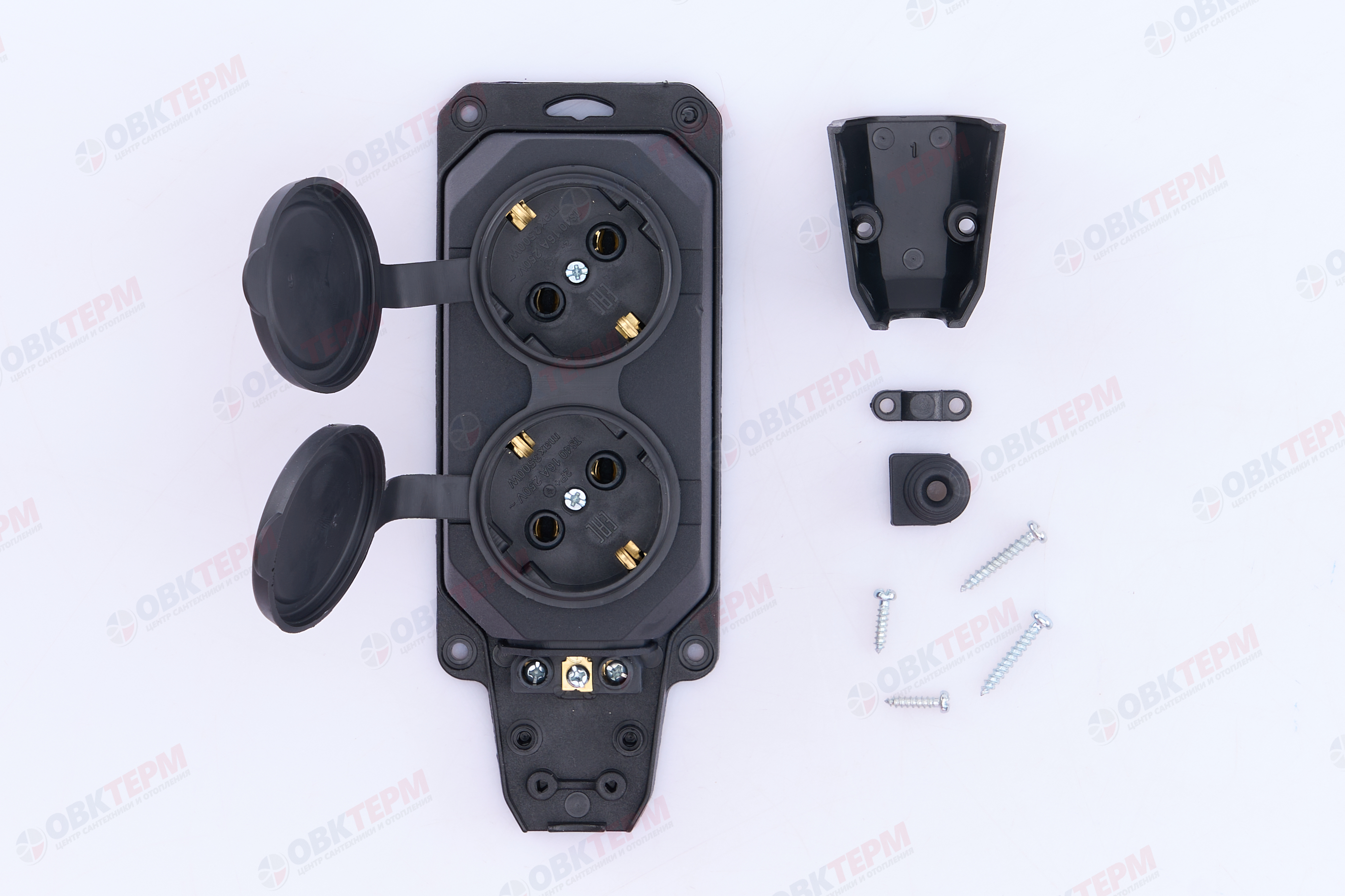 Колодка удлинителя 2-м 16А с заземл. каучук TOKOV ELECTRIC TKE-C05-KK2-Z - Изображение №5